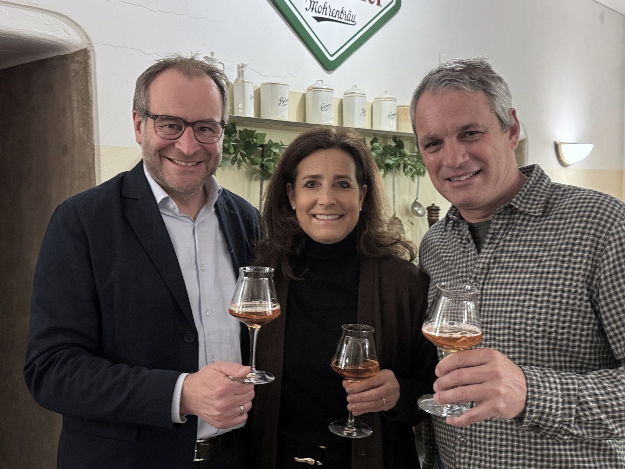 Bärbel und Alexander Juen (Stadt Dornbirn) mit Johannes Zangerl.