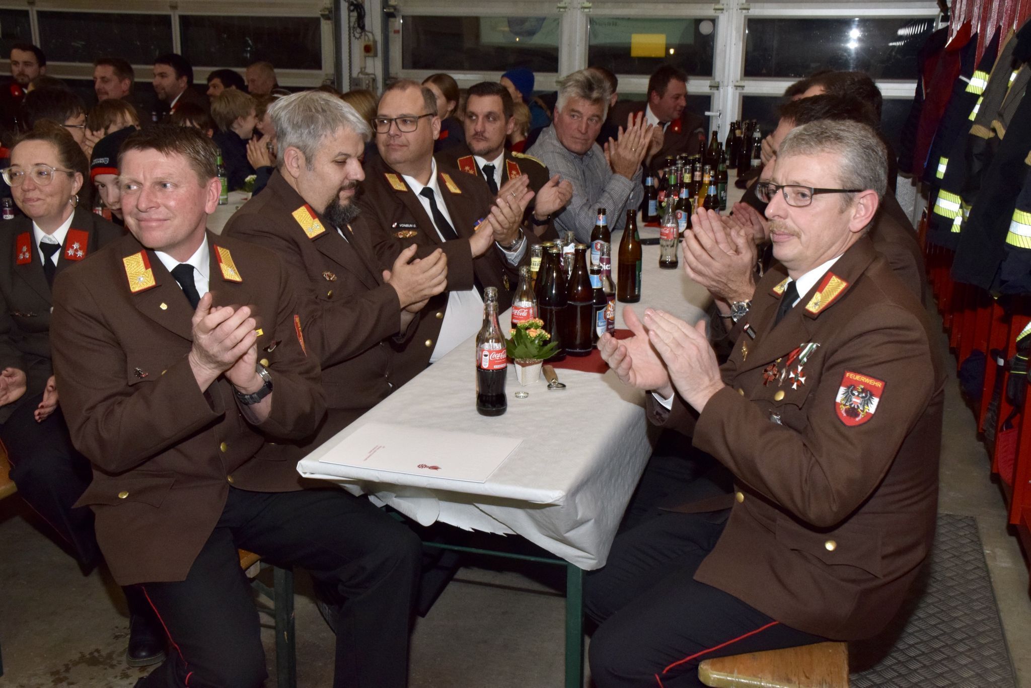 Links vorne Oliver Berger, rechts vorne Stefan Goossens.