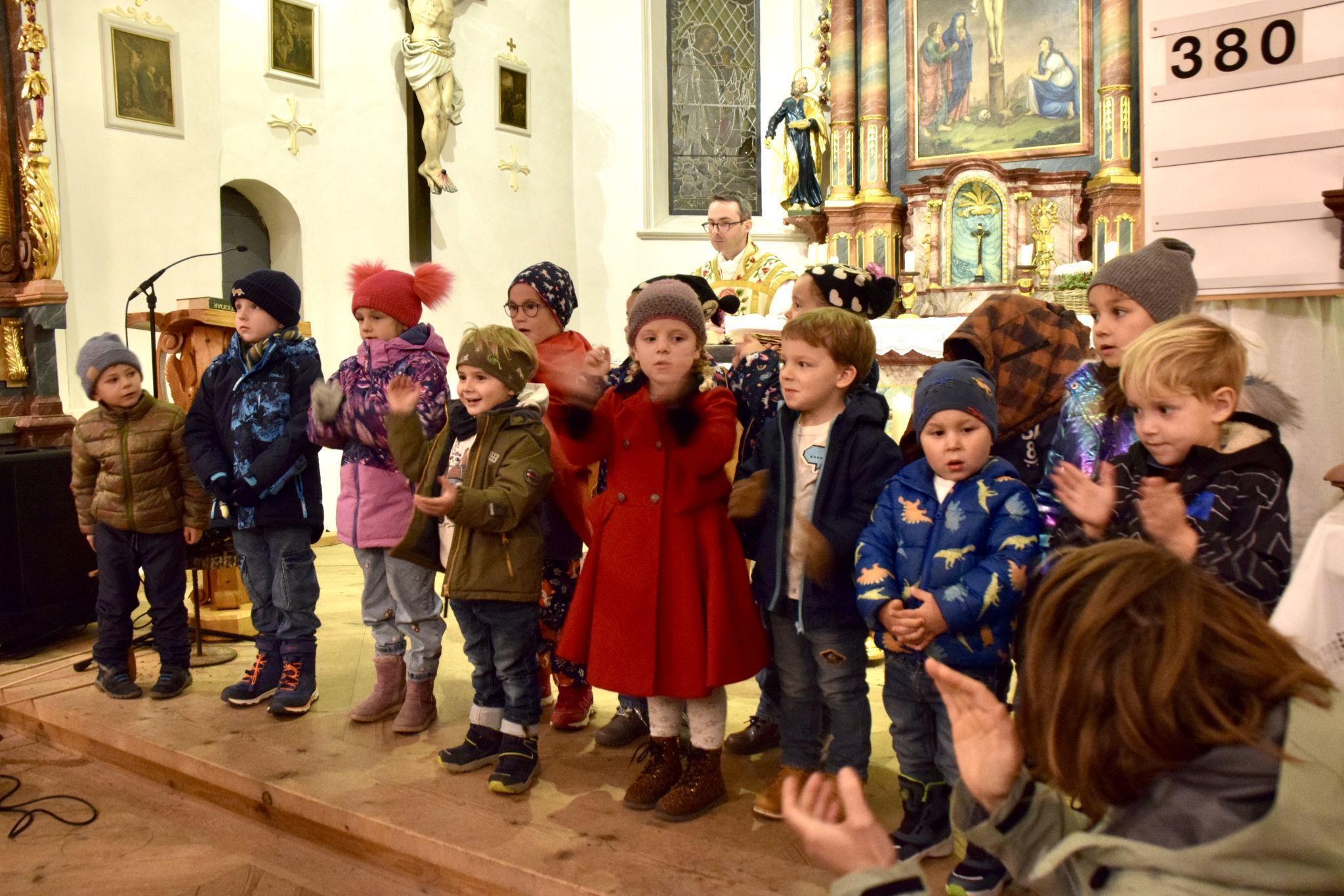 Die Kindergartenkinder waren mit voller Begeisterung dabei.