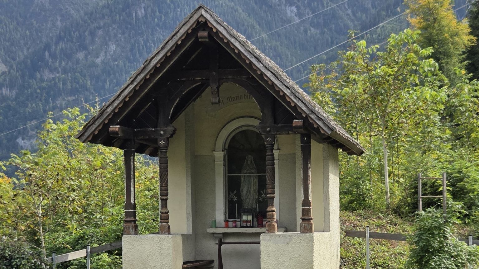 Die Stutz-Kapelle war früher von Bäumen umgeben. (Foto OS)