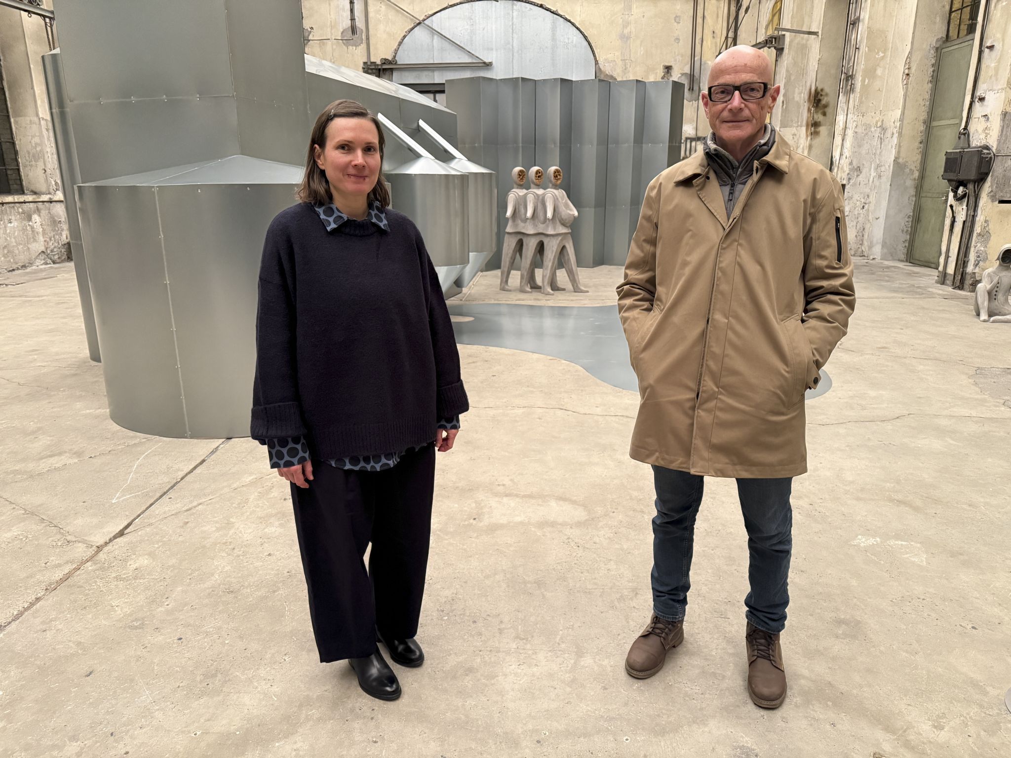 Künstlerin Anna Hulačová und Kunstraumdirektor Thomas Häusle luden mit „Bucolica“ zu einer imposanten Ausstellung