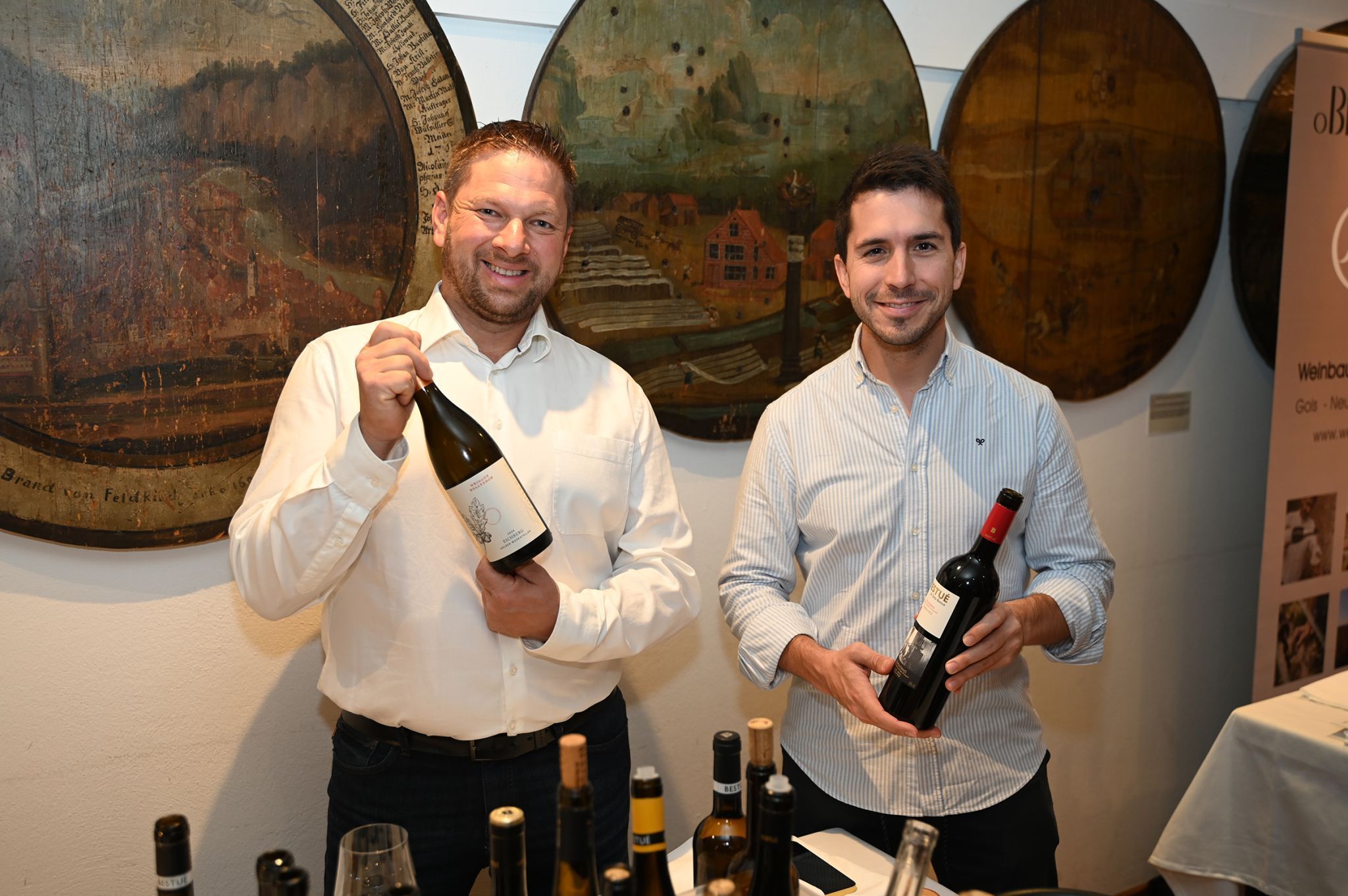 Harald Lieleg (Kollerhof) mit Jorge Bestué.