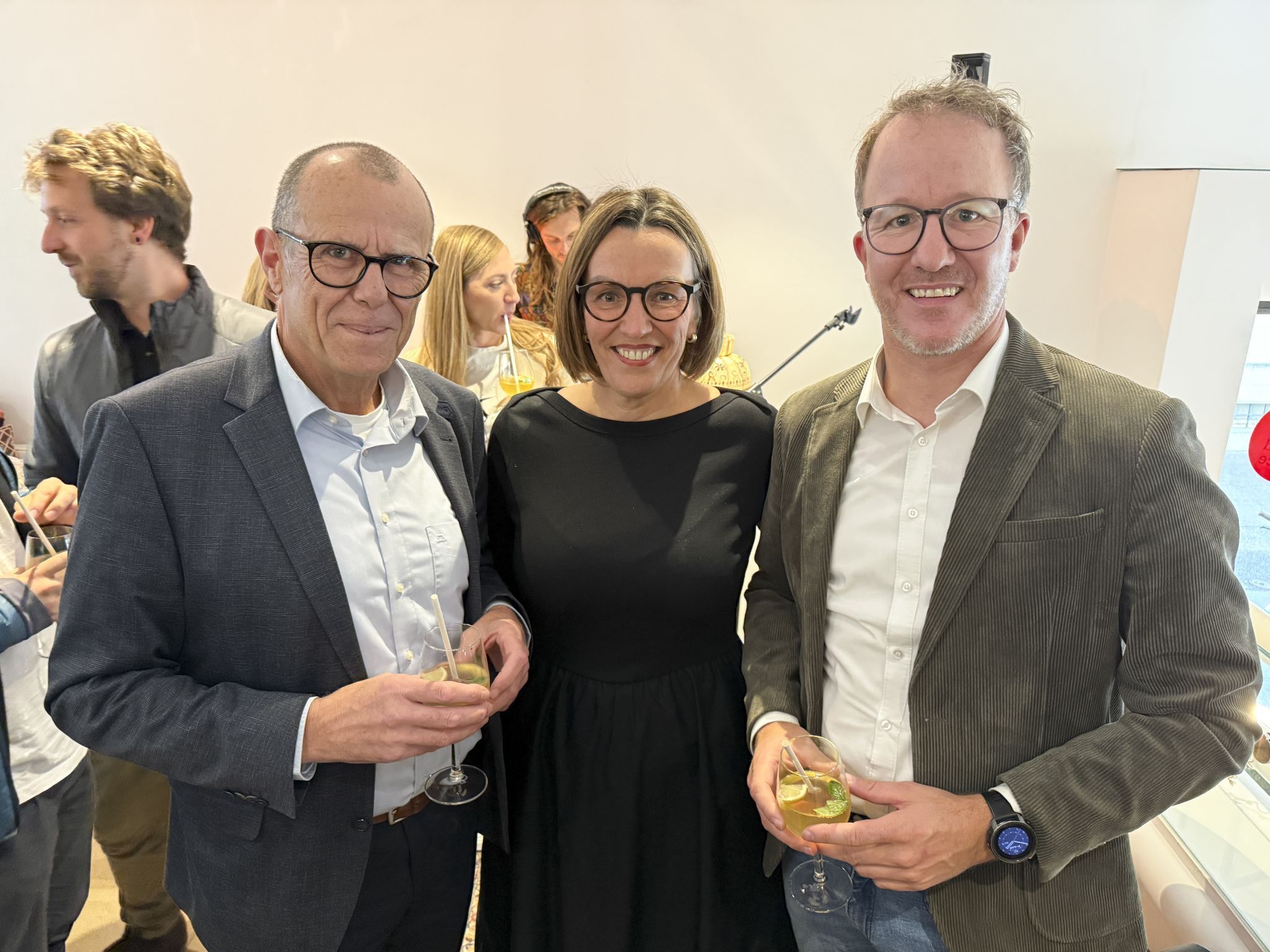 Walter Gohm, Karoline Mätzler und LR Christian Gantner genossen die Eröffnung