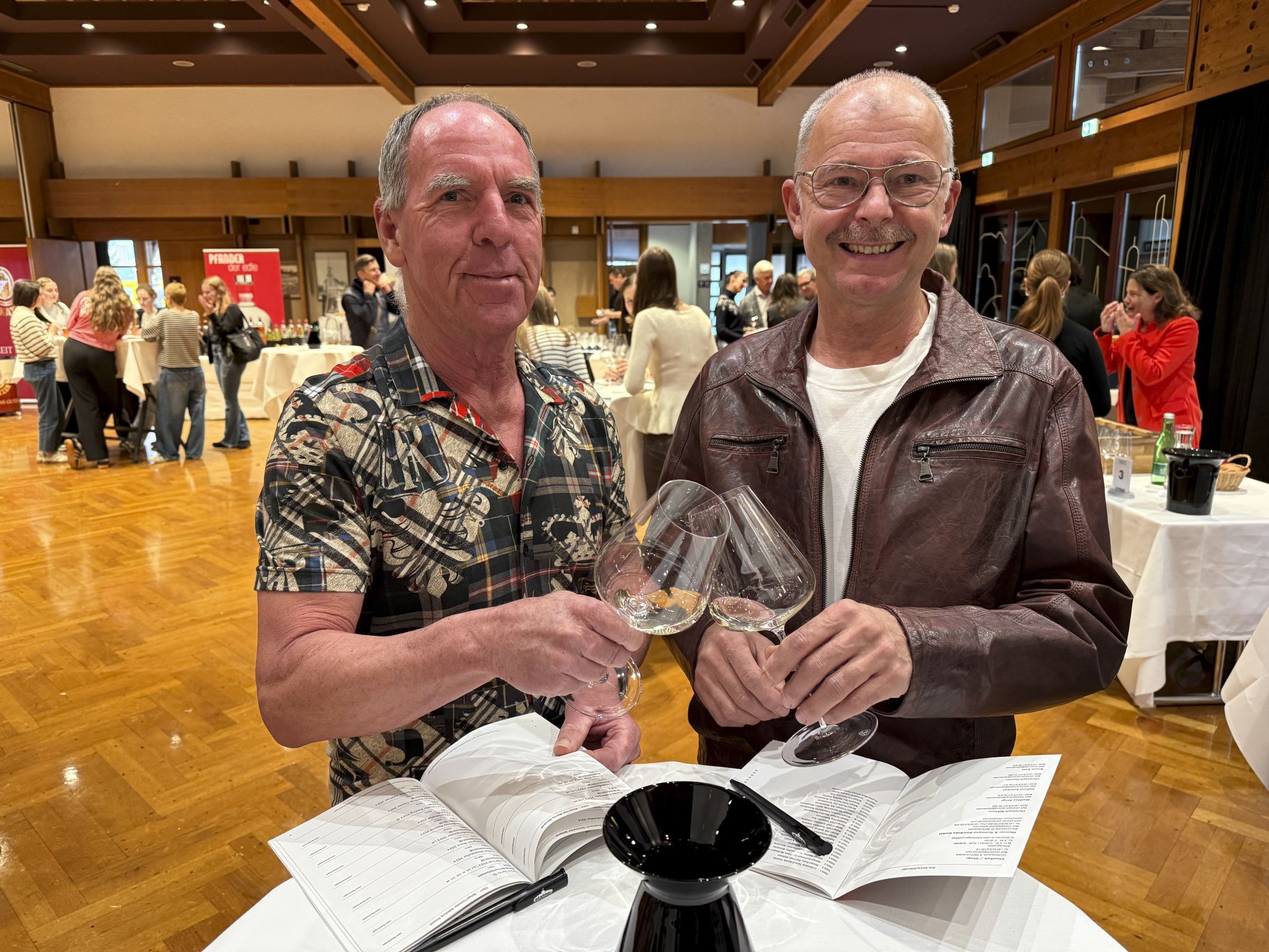 Erich Kuster und Franz Walser kamen in den Hofsteigsaal