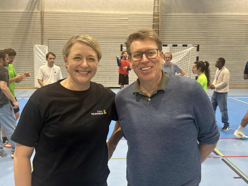 Vizebürgermeisterin Andrea Kerbleder und Arndt Buchwald. 