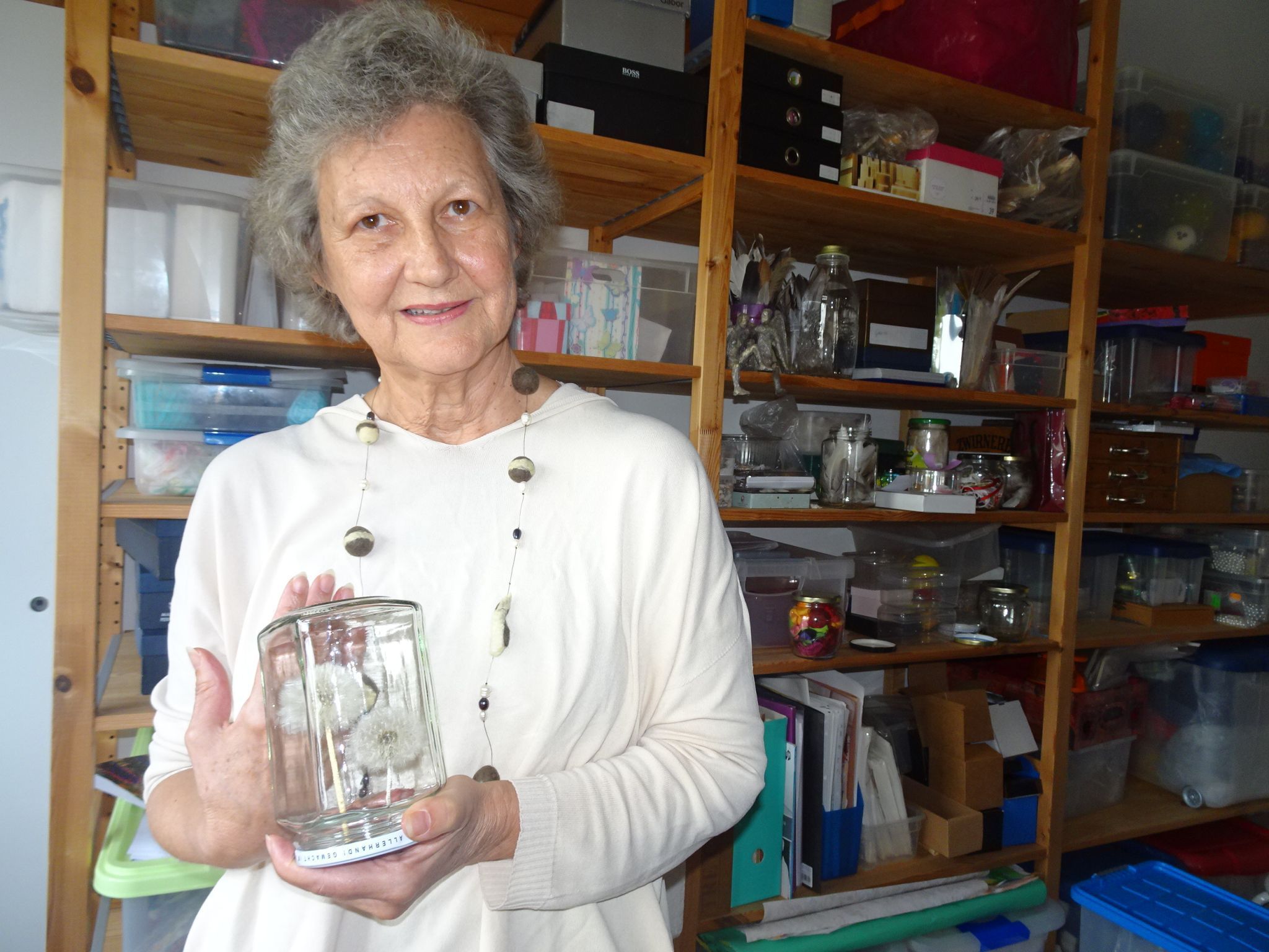 Andrea Sandri war wieder kreativ und hat einige neue Kunstwerke für den Adventmarkt produziert.