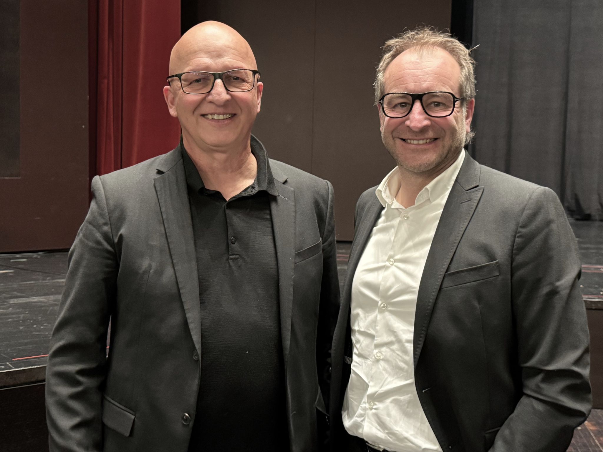 Musikschuldirektor Ivo Warenitsch und Vizebürgermeister Alexander Juen.