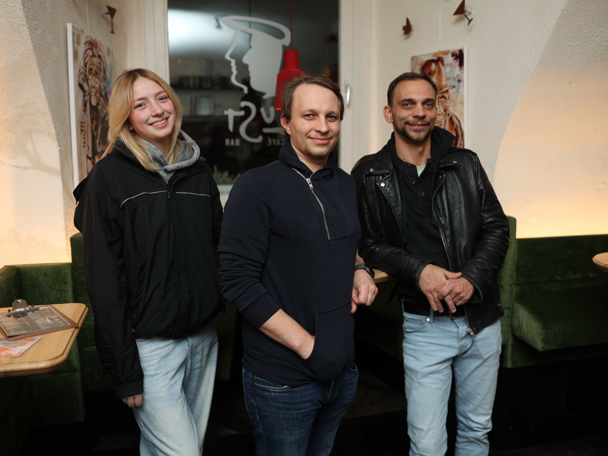 Desire Engelmann, Pascal und Patrick Grunert.