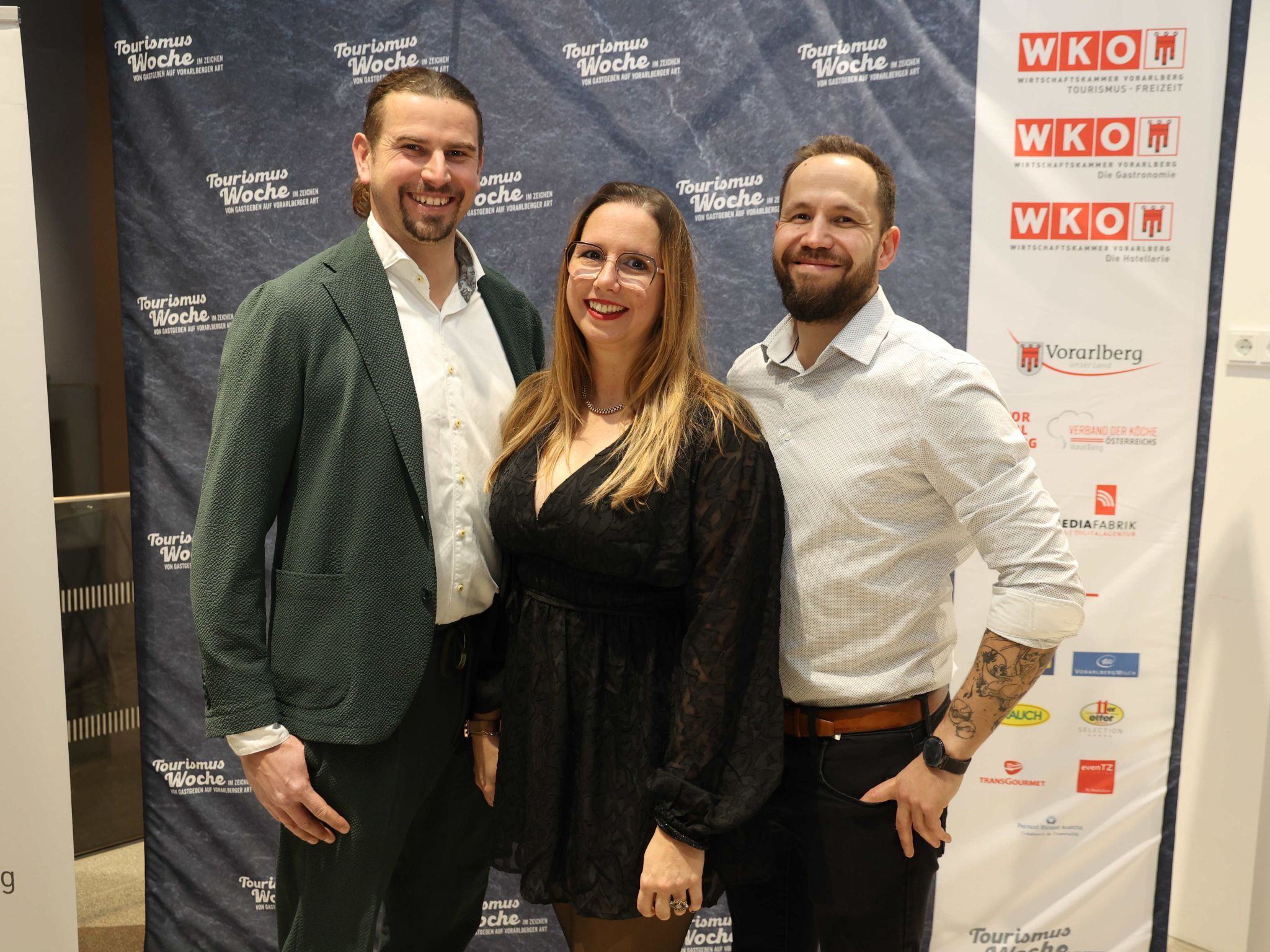 Lukas Buttazoni, Silke Zarre und David Friedl (