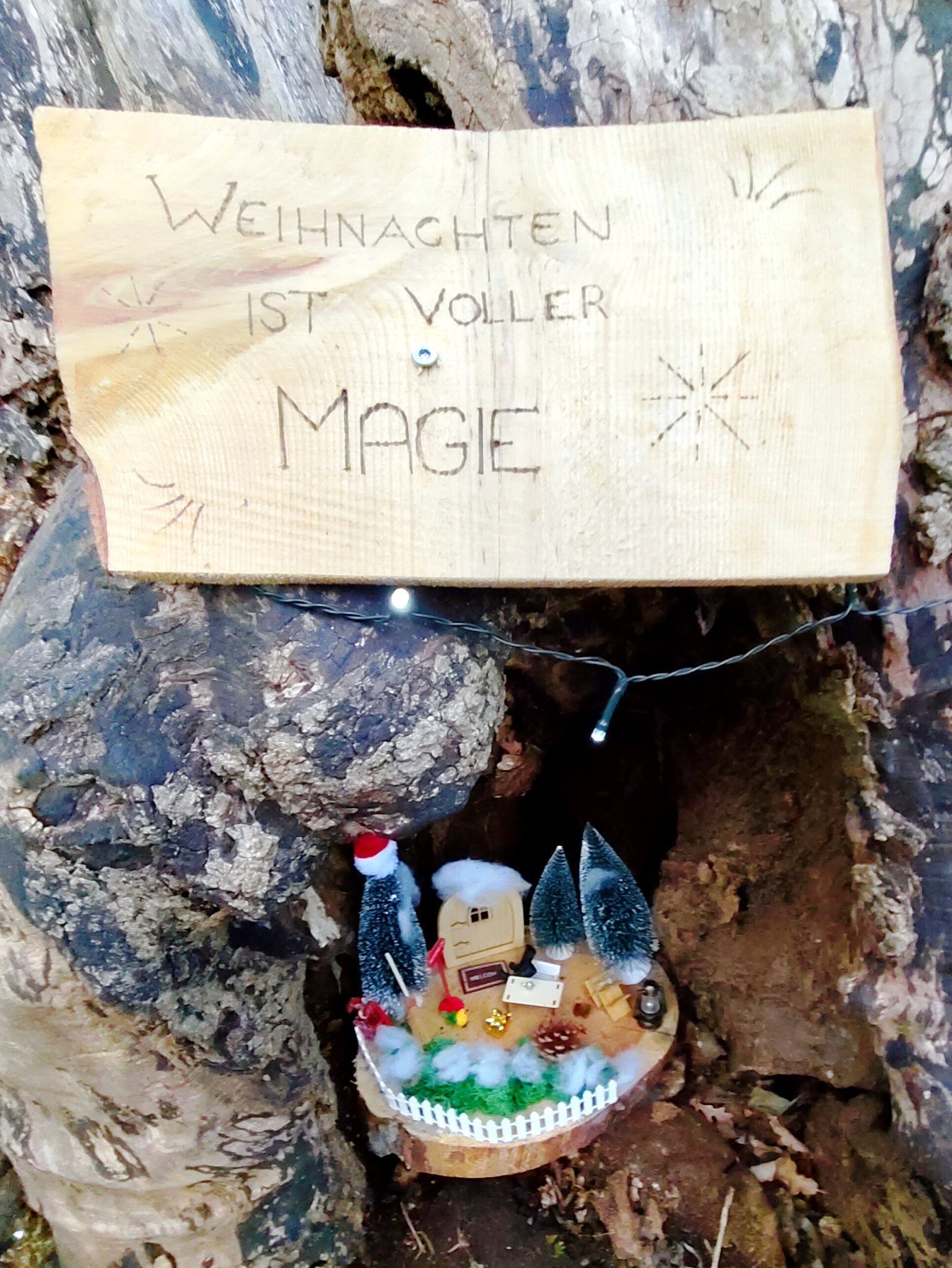 Weihnacht voller Magie: Das liebevoll gestaltete „Wichtelhäusle“ begeistert die jüngsten Besucher.