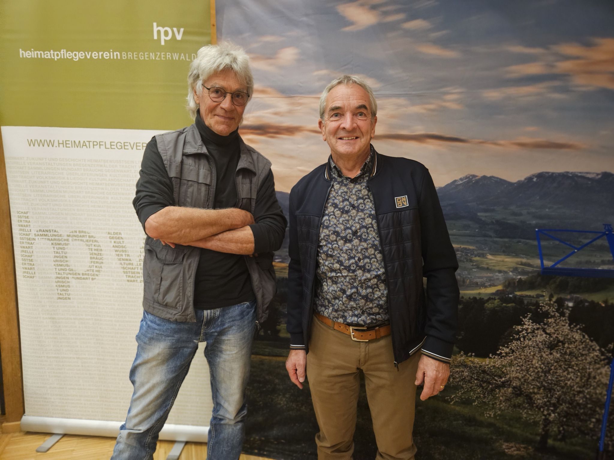 Lasen ihre Gedichte: Norbert Mayer und Josef Maurer.