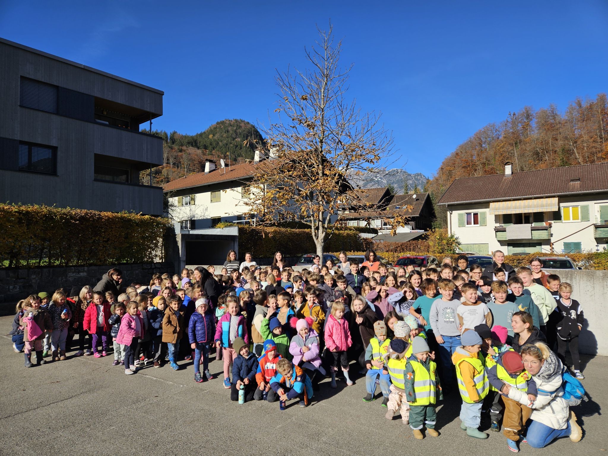 Im Schulzentrum Tschagguns fand dieser Tage eine große Brandschutzübung statt