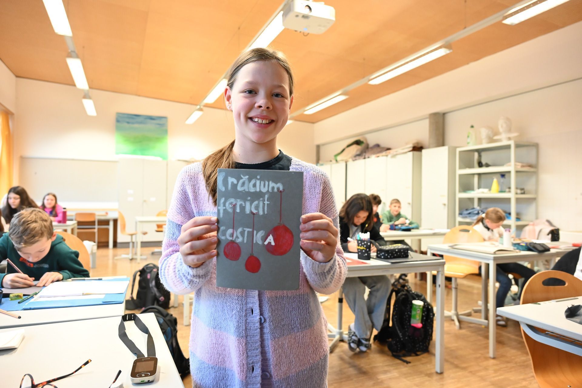 Marie Mairer hat rumänische Grüße auf dem Titelblatt.