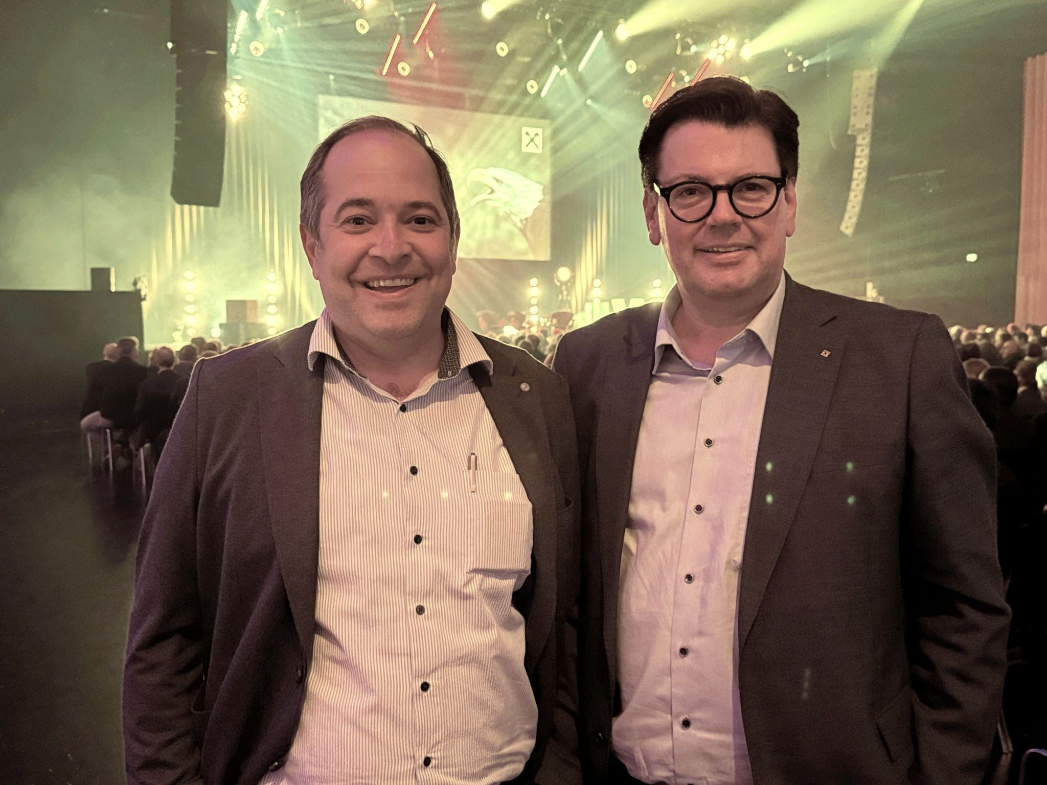 Rechtsanwalt Martin Rützler und Stefan Vetter (Raiba Montfort).