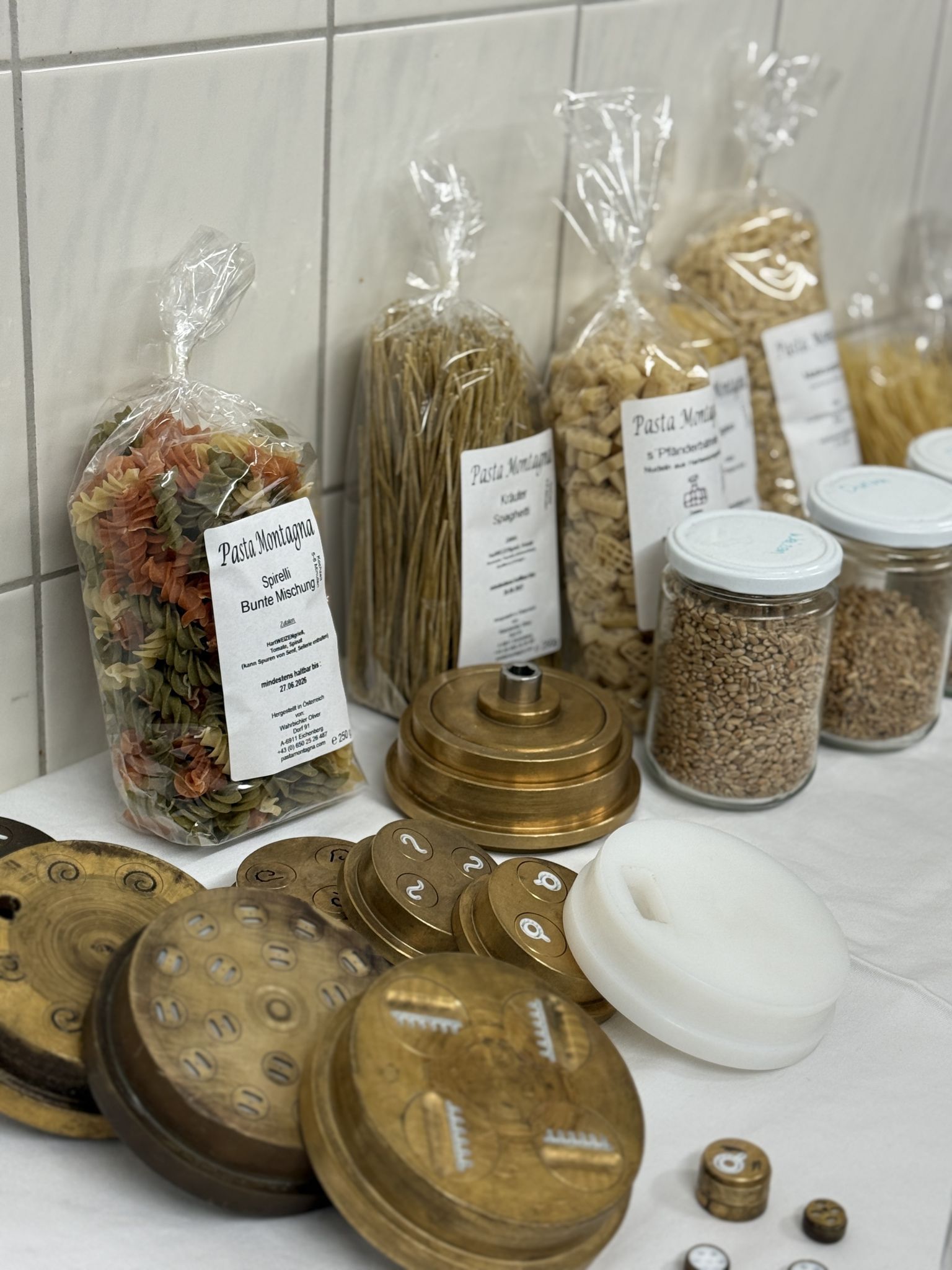 Matrizen und die dazugehörige Pasta und Weizenarten