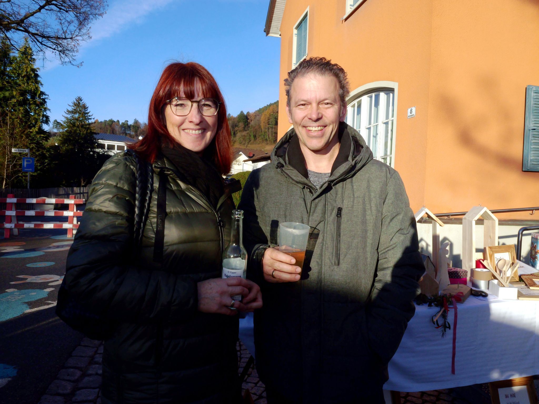 Bürgermeister Thomas Bachmann und Monika mischten sich unter die Gäste.