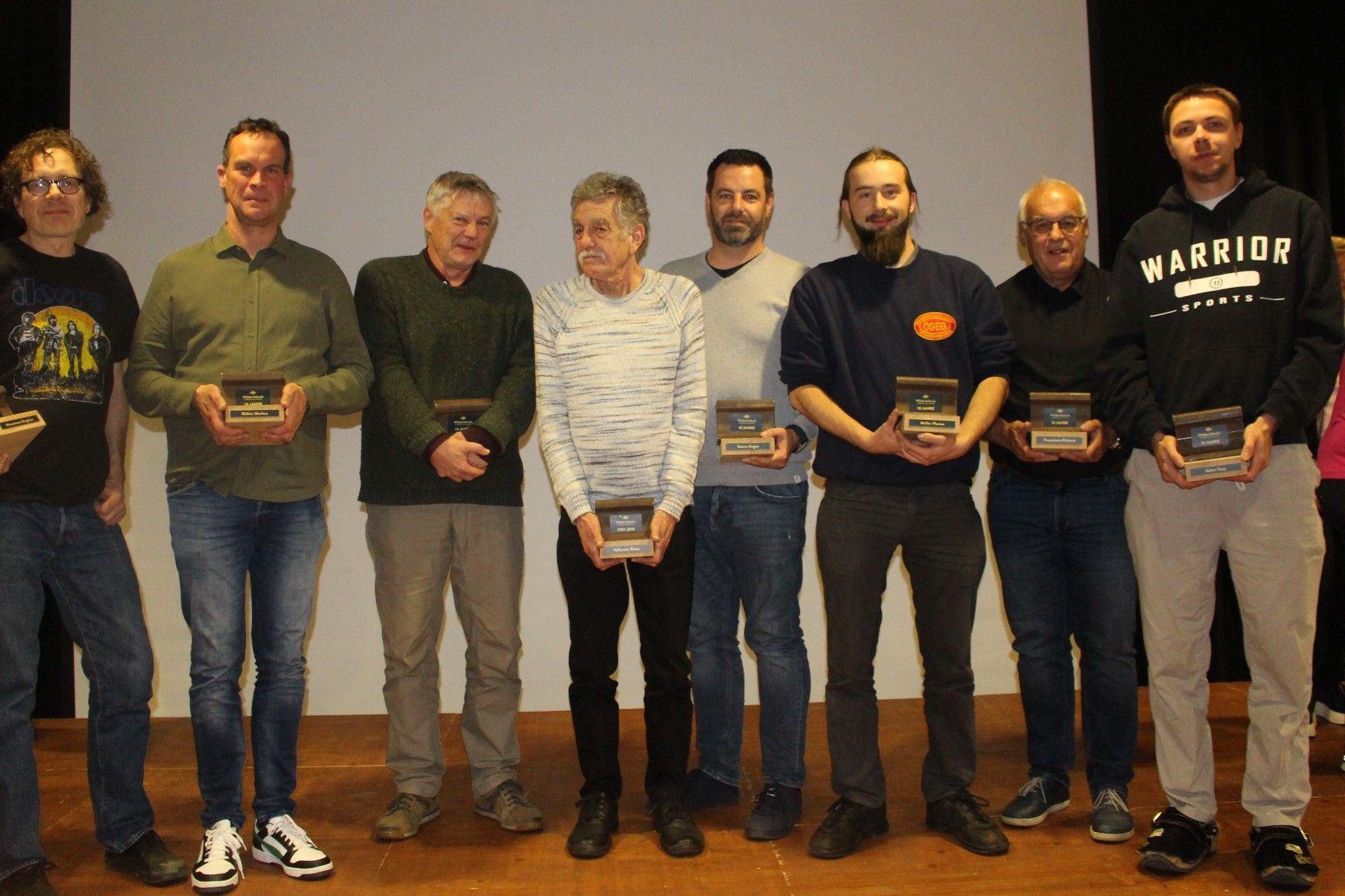 Die zehnjährigen Jubilare.