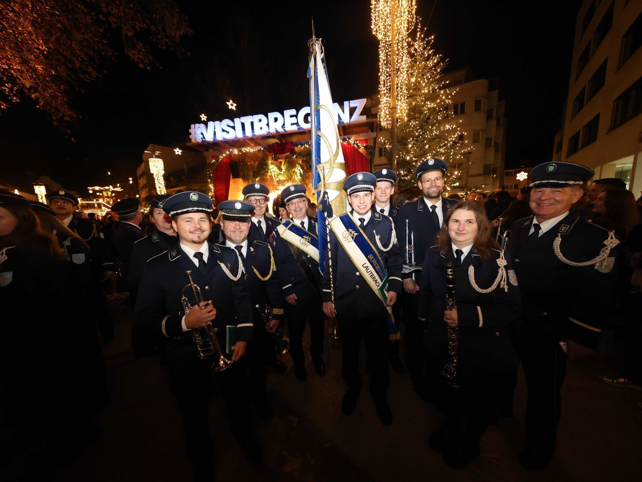 Ein Teil der Lauteracher Bürgermusik.