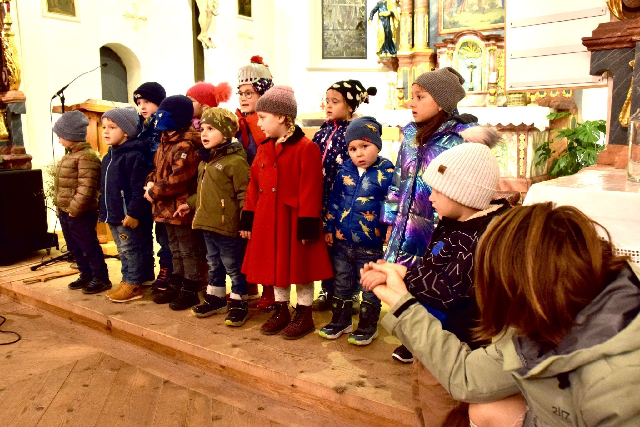 Die Kinder freuten sich über das Martinsfest in der Partener Kirche St. Martin.