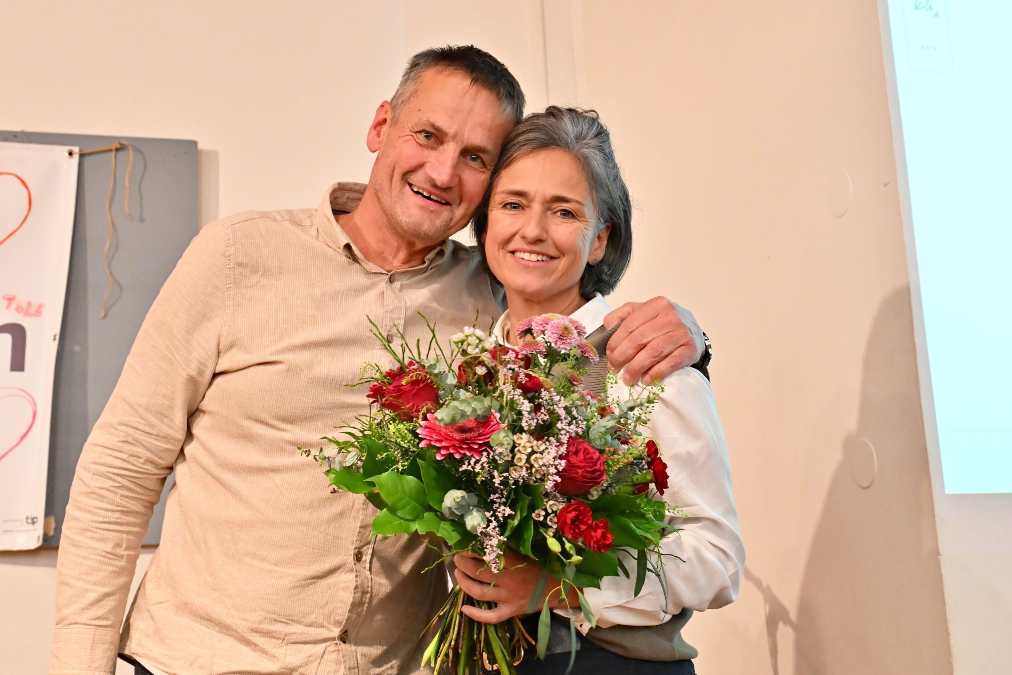 Gerold Hämmerle bedankte sich bei seiner Frau Susanne für die jahrelange Unterstützung: „Ohne diese großartige Frau hätte ich das nicht machen können!“