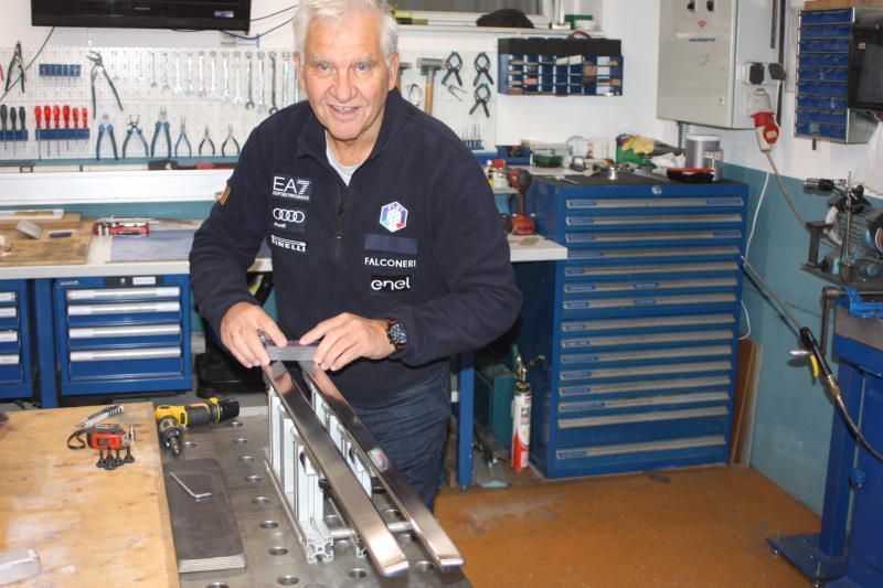 Tüftler aus Rankweil formt mit Schienen aus Stahl olympische Träume