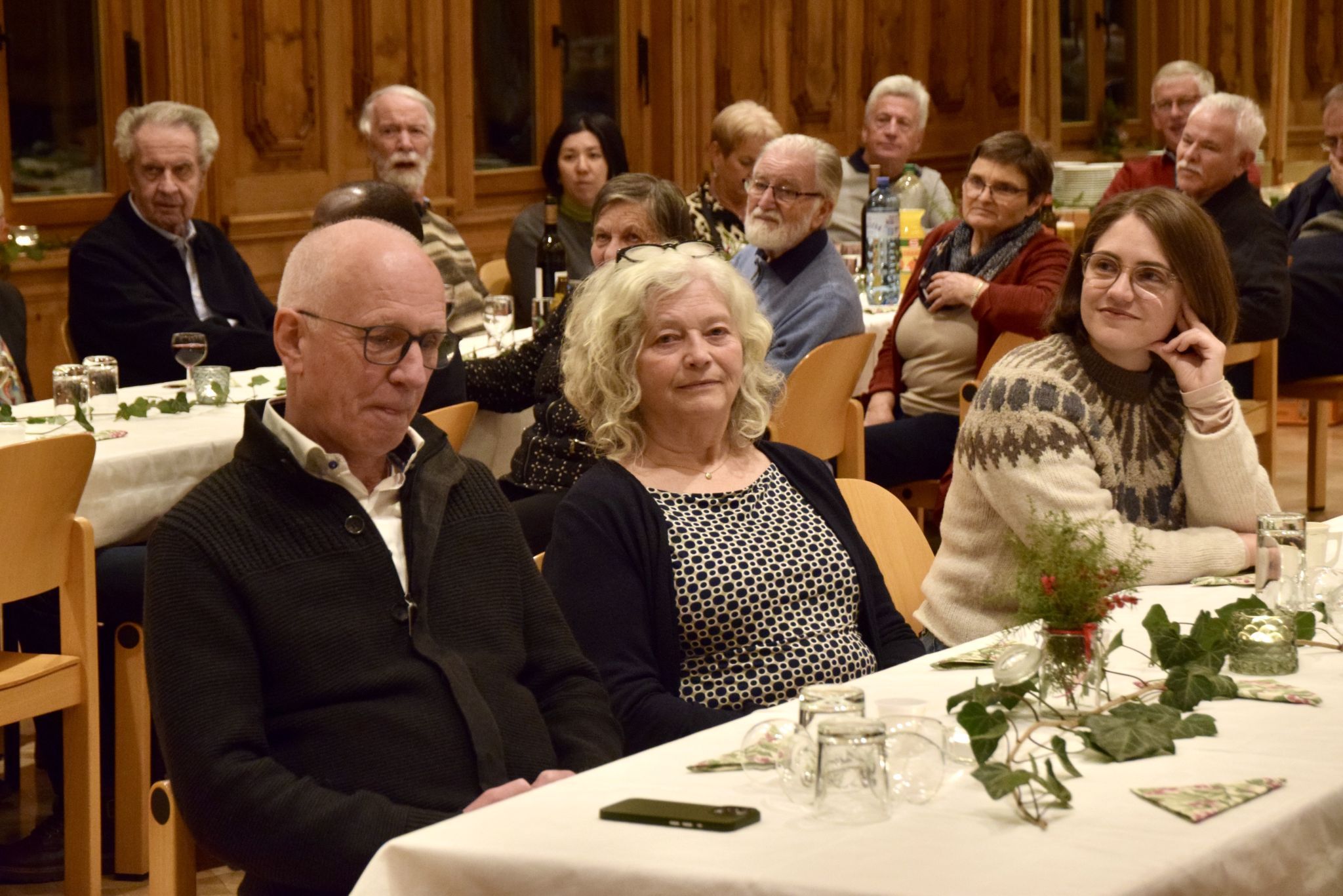 Johannes Pfefferkorn mit Schwägerin Martha und Tochter Magdalena.