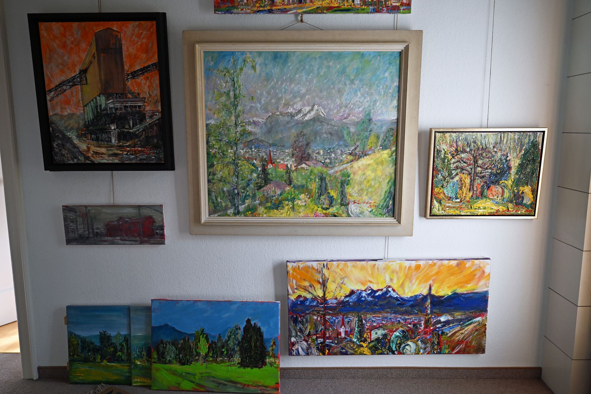 Winklers Zuhause gleicht einer Kunstgalerie.