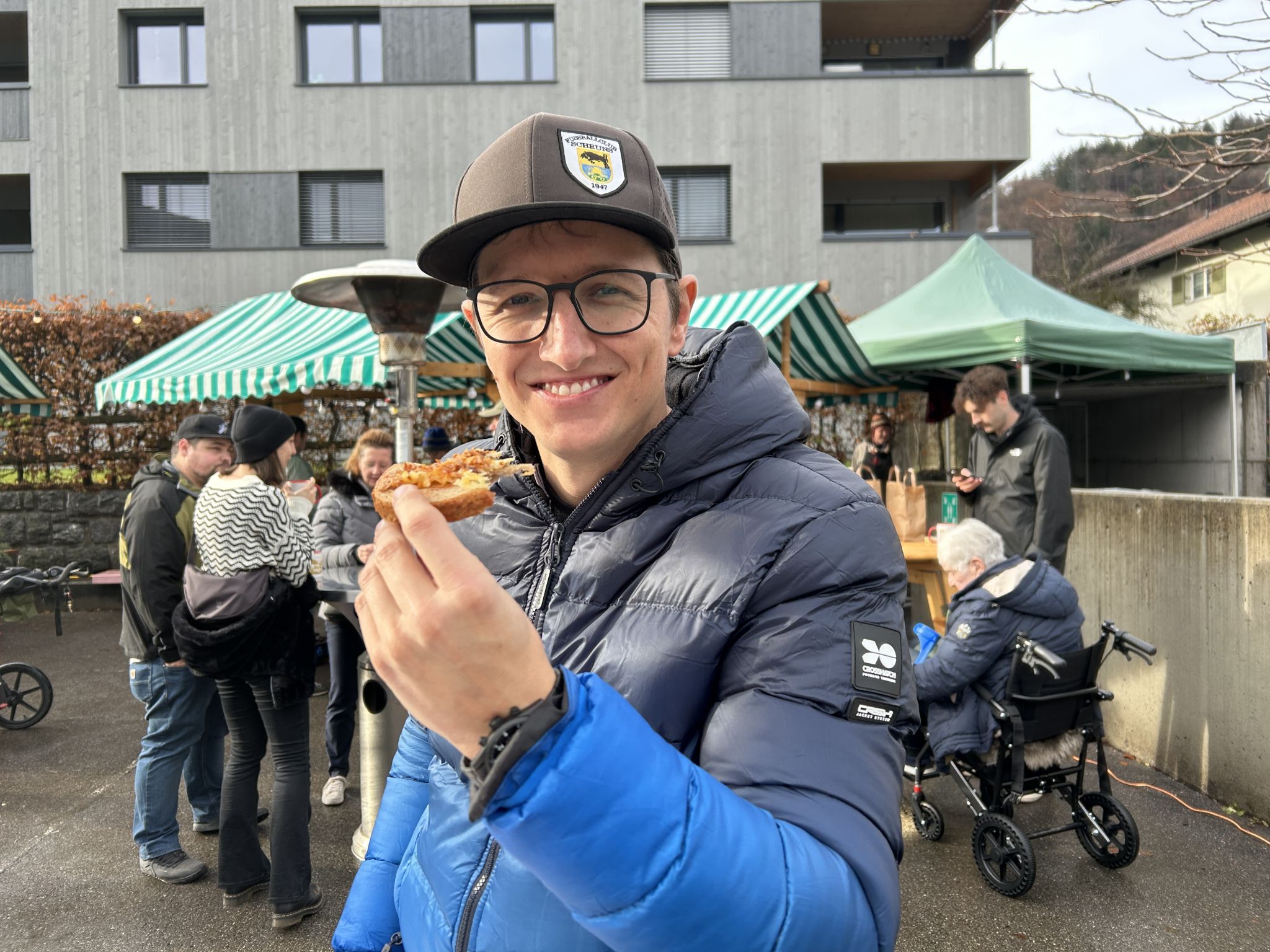 Michael Fritz genoss sein Raclettebrot!