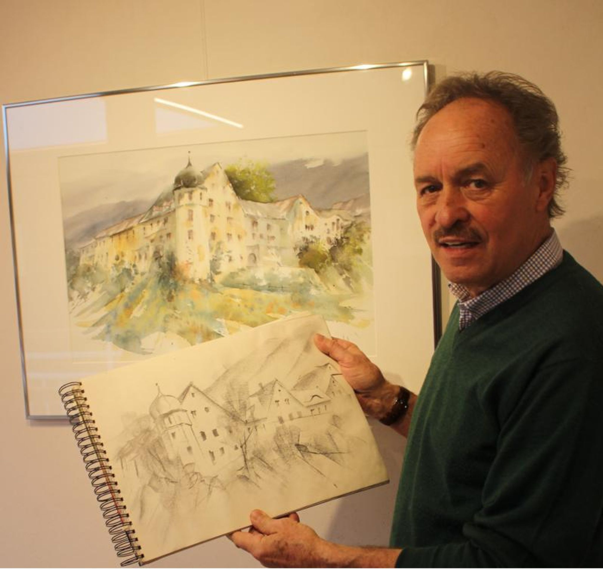 Von der Zeichnung zum Aquarell – seit mehr als 40 Jahren lebt Gerhard Mangold seine Philosophie und seit 30 Jahren gibt er sie in Kursen weiter.