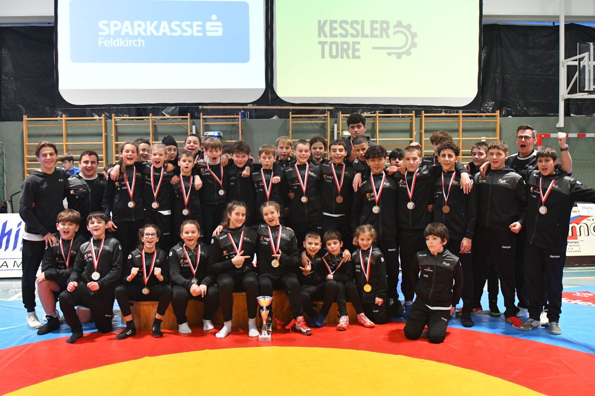 Die Nummer eins beim Turnier in Mäder: Die Abordnung vom KSK Klaus.