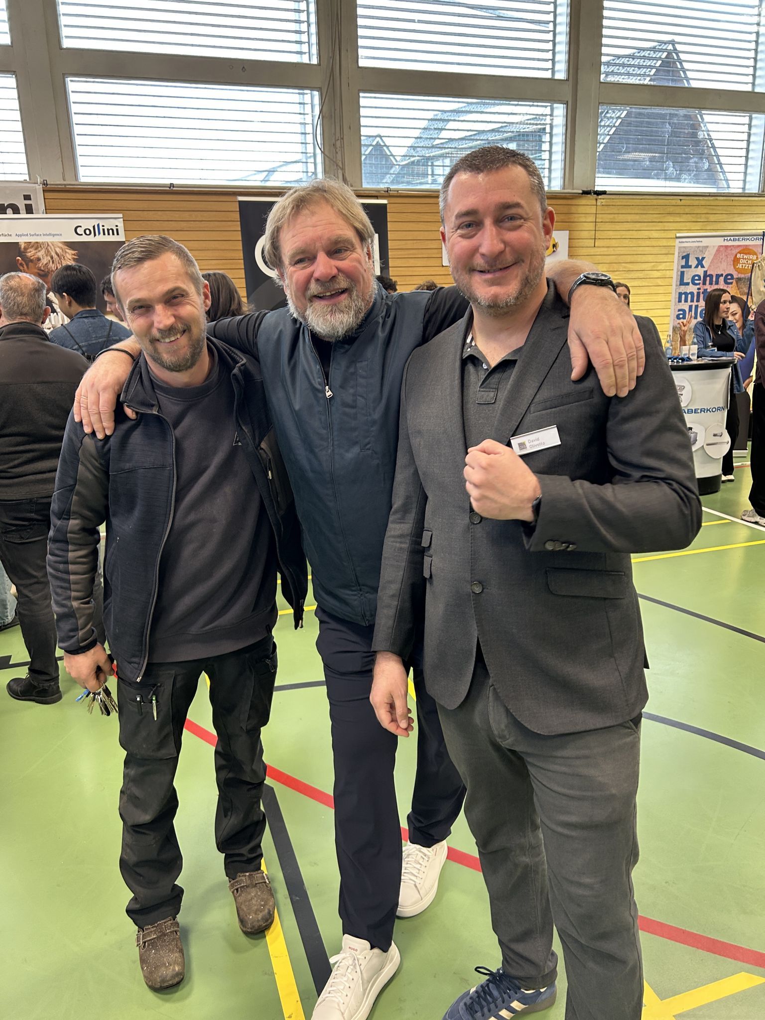 Stadtrat Valentin Sottopietra mit dem Direktor David Olivotto.