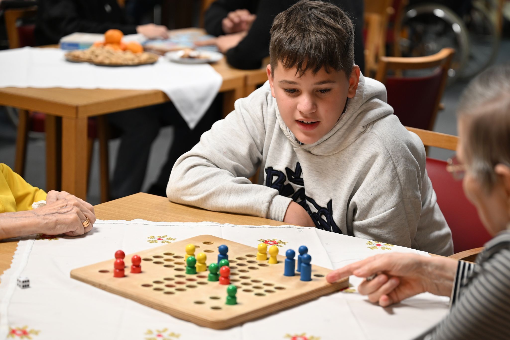 •	Beim gemeinsamen Spielen tauten viele schnell auf.