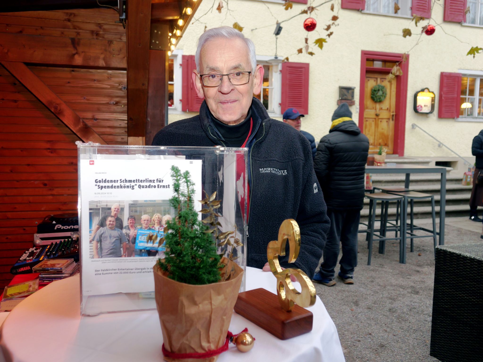 Mit Herz und Engagement: Quadro Ernst sammelt für Schmetterlingskinder.