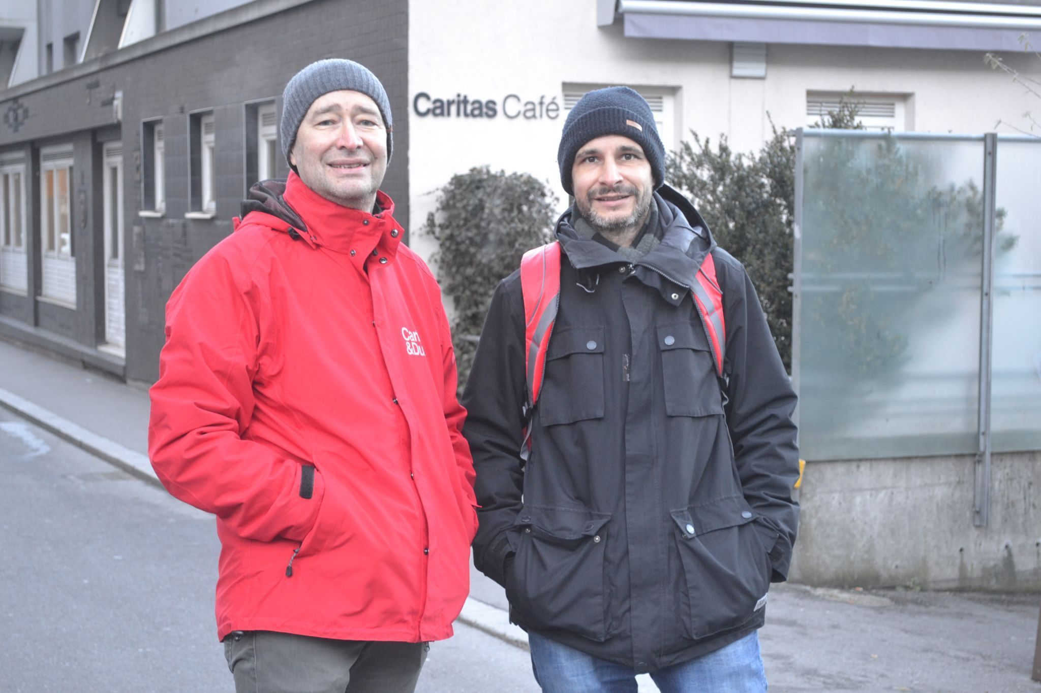 Peter Wieser und Peter Pfeifer bei einer der täglich sechs Streetwork-Runden.