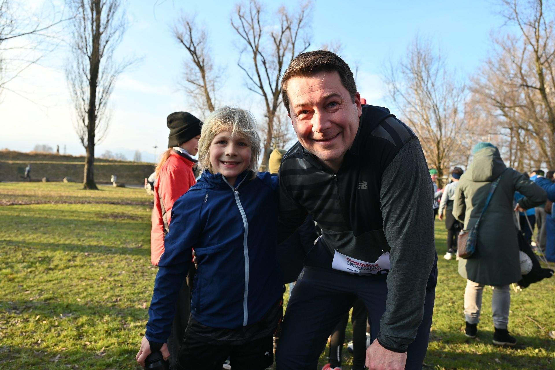 Rannte schneller als Lustenaus Bürgermeister Wiedl: Luis König (links). 