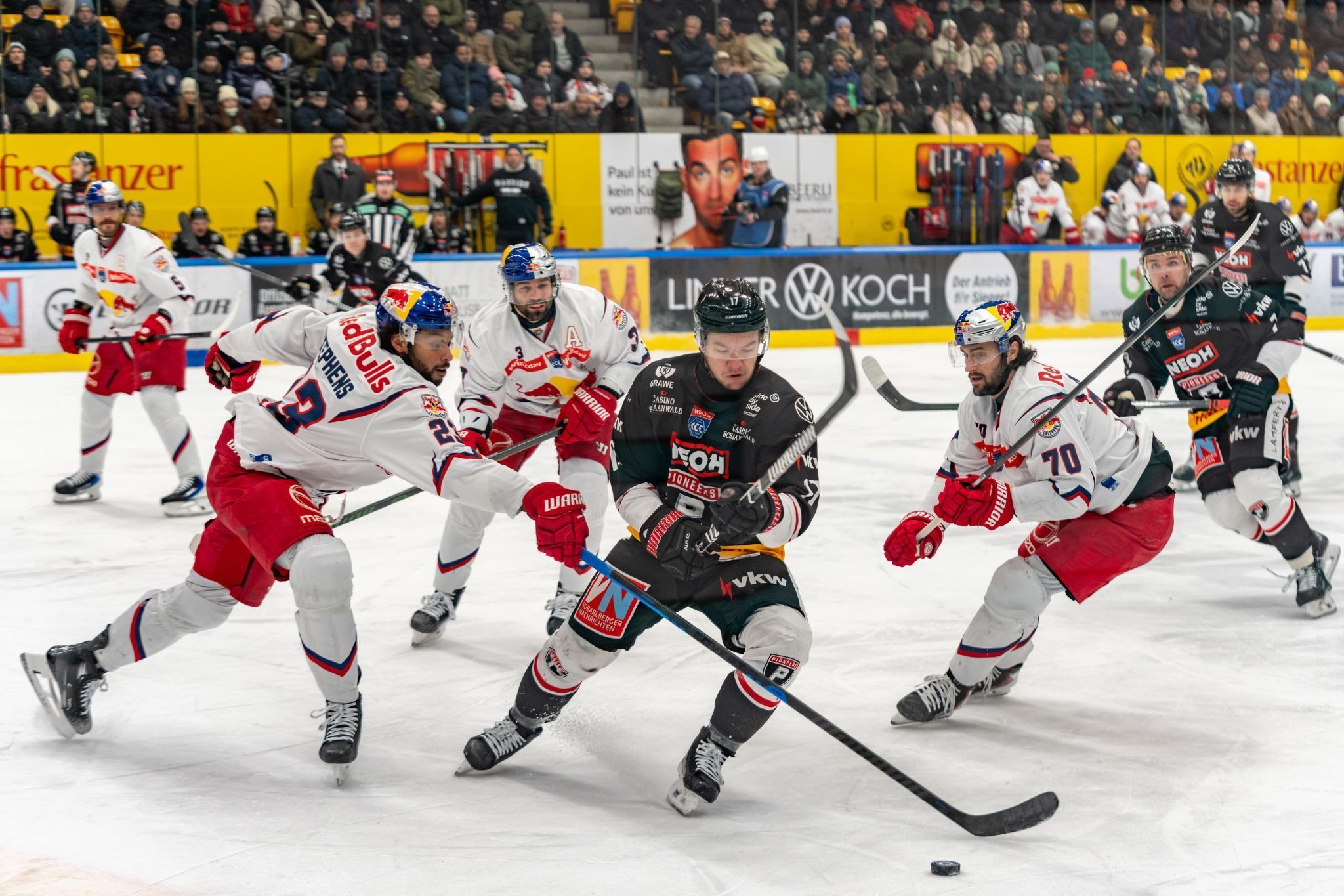 Die Pioneers mit Collin Adams standen gegen den Meister unter Dauerdruck.  STIPLOVSEK