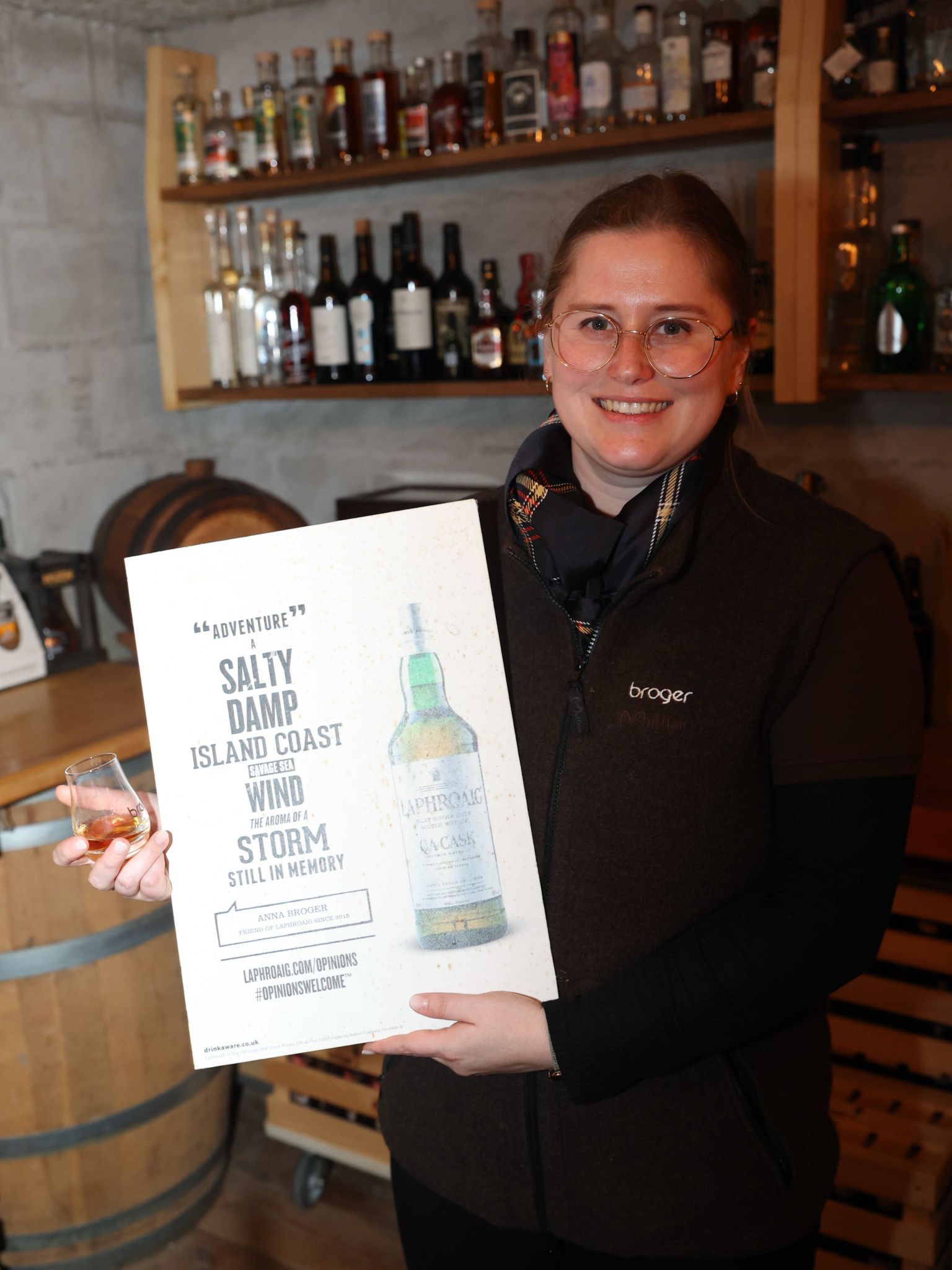 Anna Broger mit ihrer Beschreibung eines