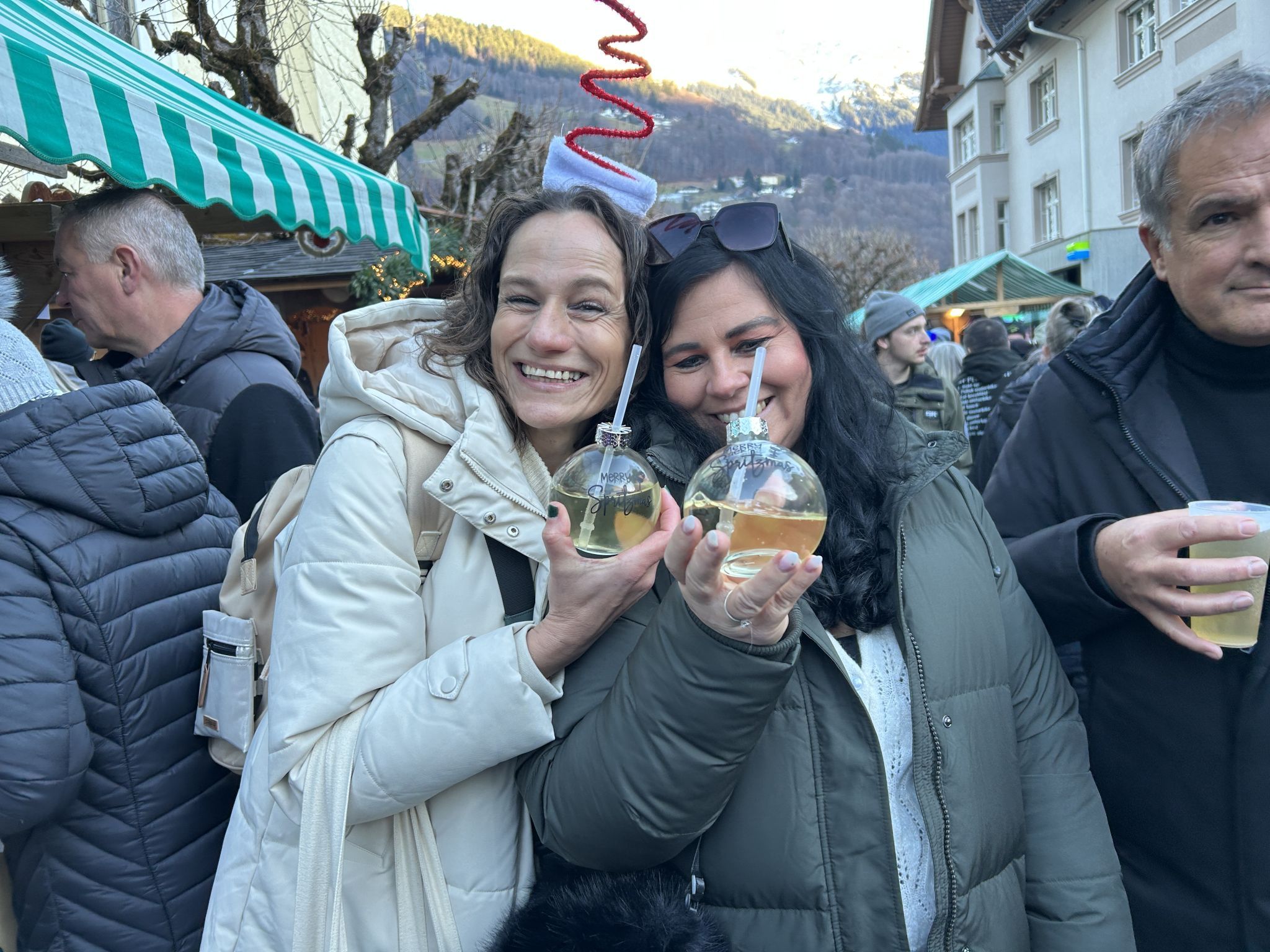 Bea und Nadine waren extra aus dem Leiblachtal gekommen.