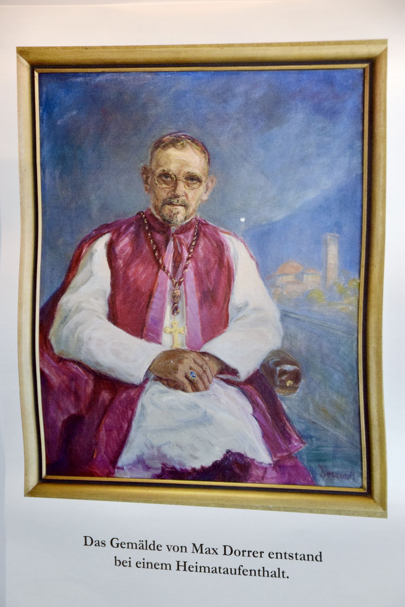 Pater August Wachter - das Gemälde von Max Dorrer entstand bei einem Heimataufenthalt.