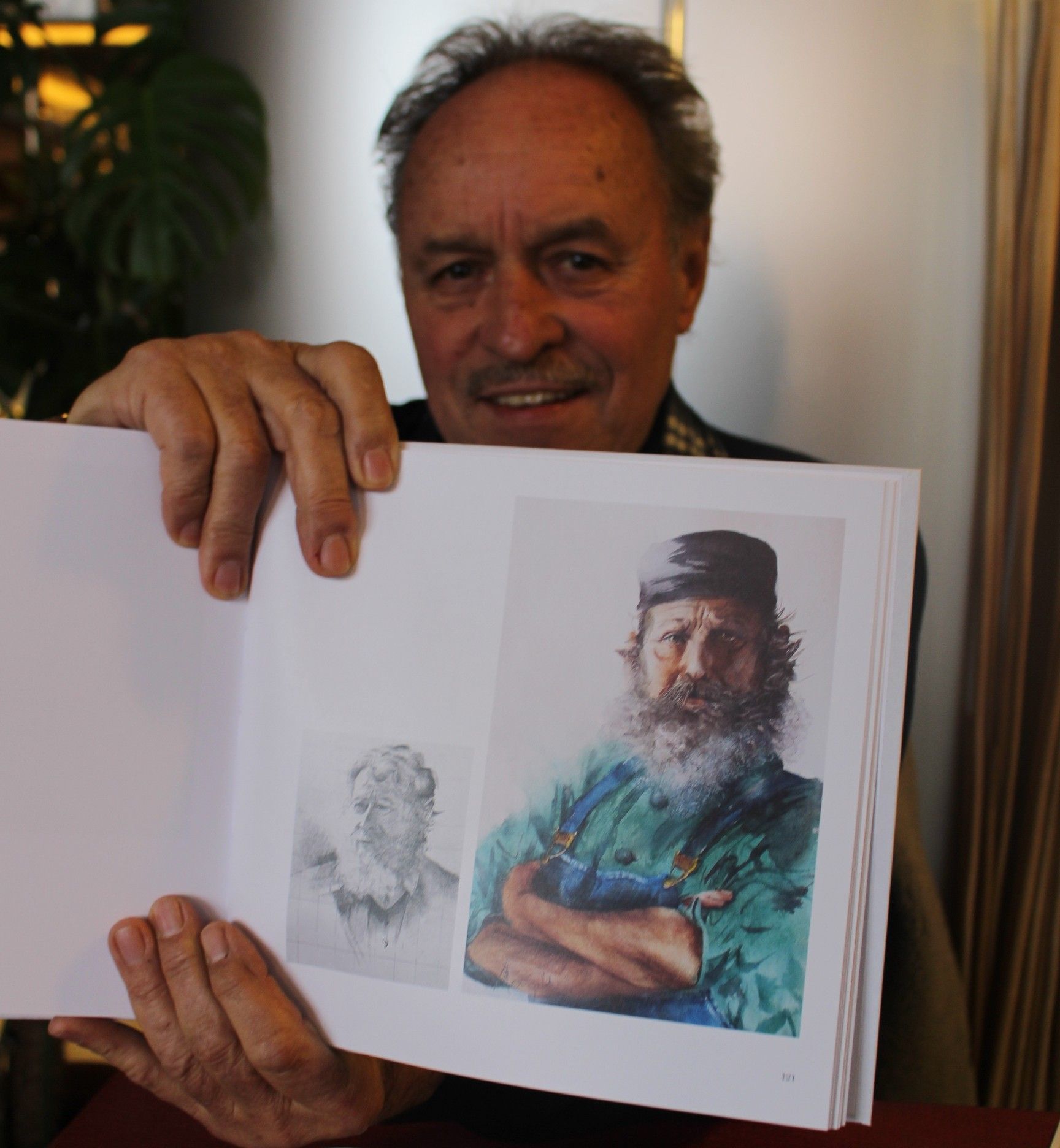 Auch „Menschen“ finden sich im Buch „Konturen des Lebens“, das der Künstler seiner 2018 verstorbenen Gattin Margarete „Meki“ widmet.   