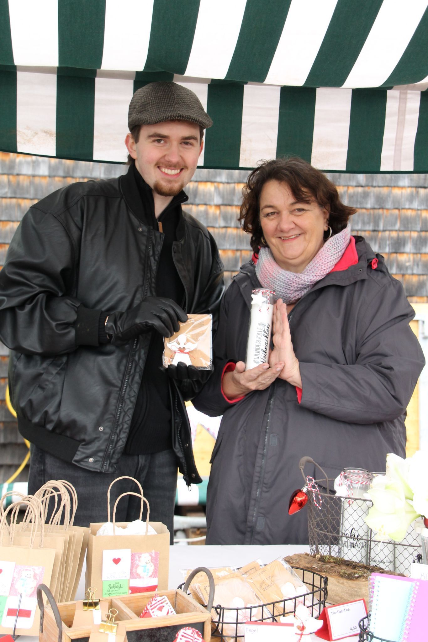 Familie Eberle stellte kreative Bastelideen in den Fokus beim Bucher Markt