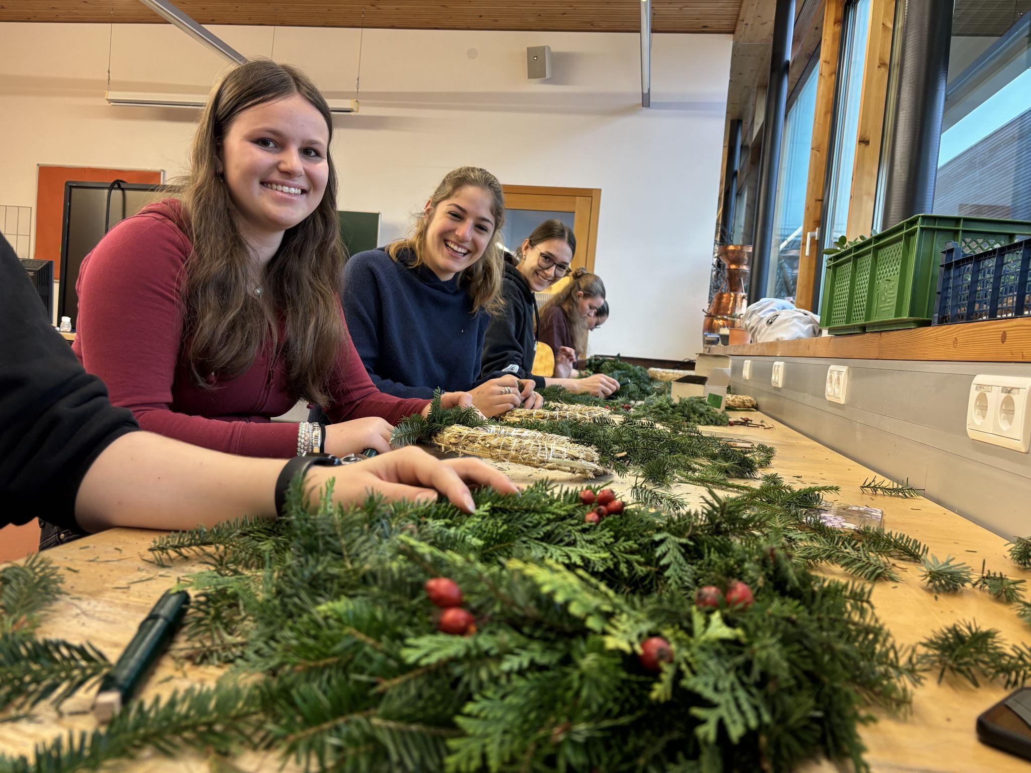 Die fleißigen Schülerinnen und Schüler des BSBZ Hohenems sind derzeit im Dauereinsatz.