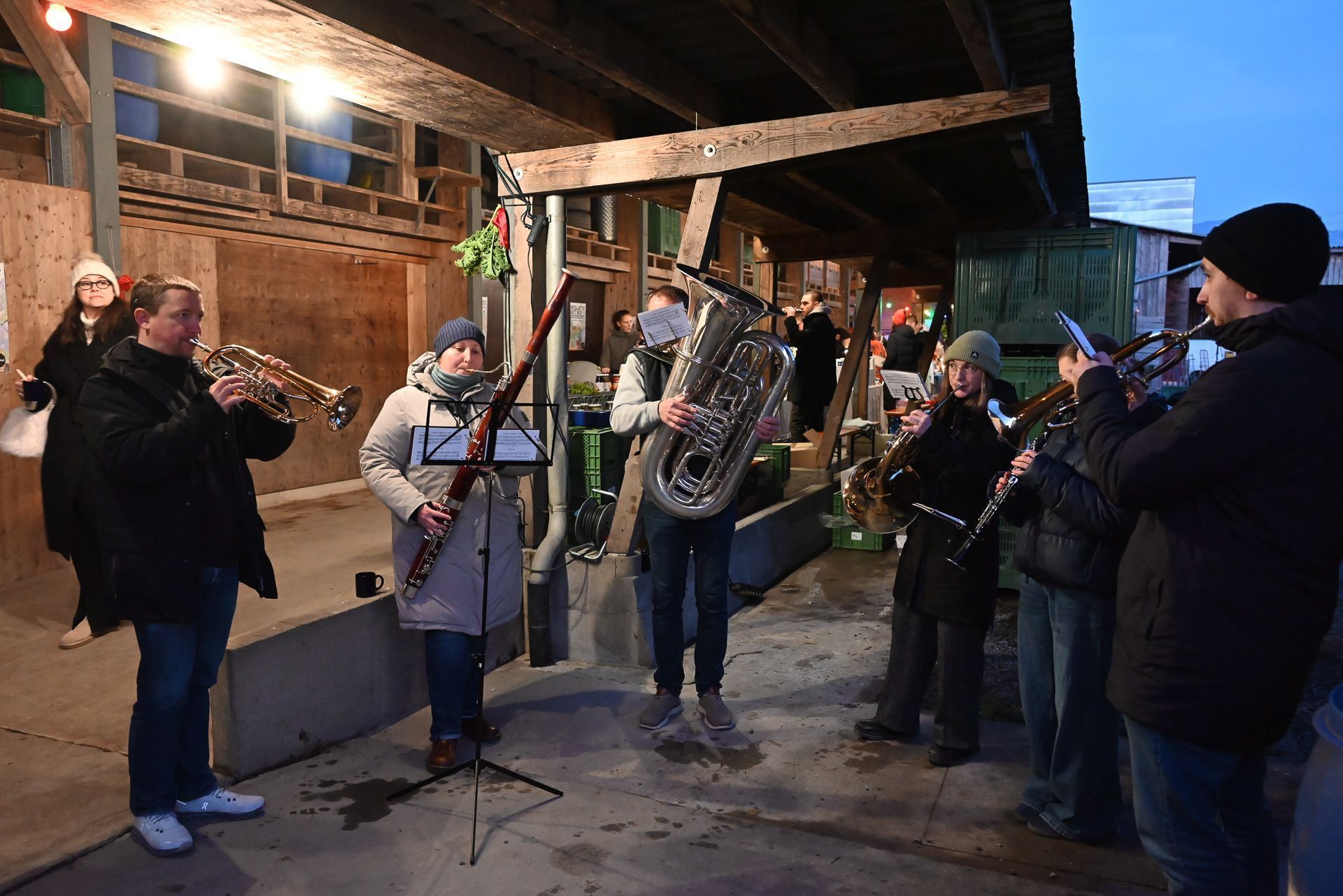 Der Musikverein Concordia sorgte für weihnachtliche Stimmung.