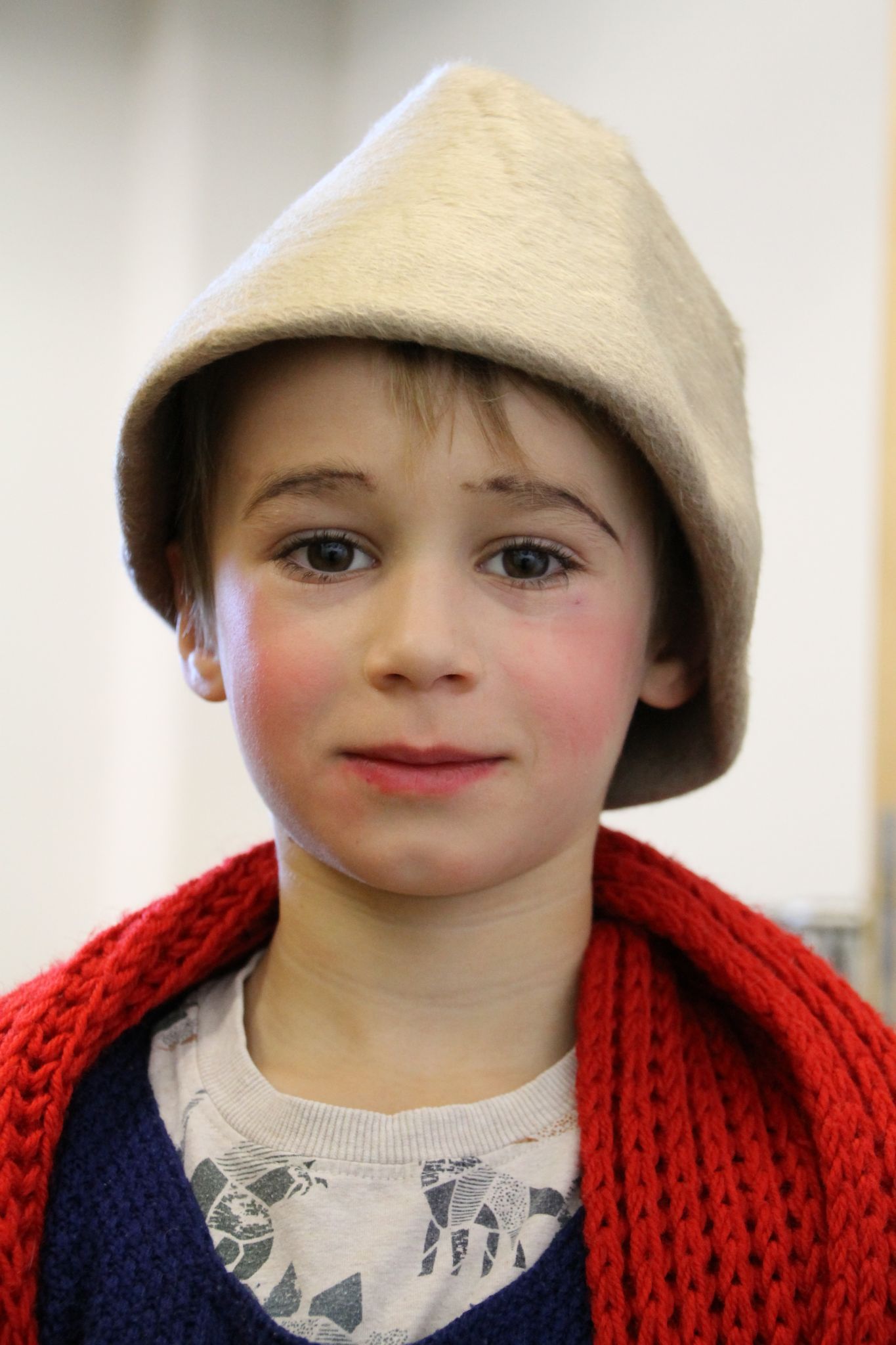 Der Bucher Volksschüler Julian Stoppel war einer der vielen Darstellenden beim Advent-Musical.