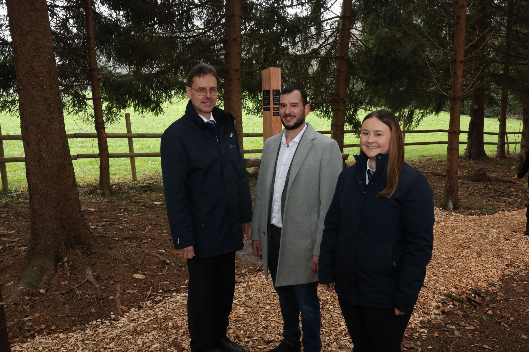 Bestatter Martin Gohm, Andre Kergel und Riccarda Gohm.