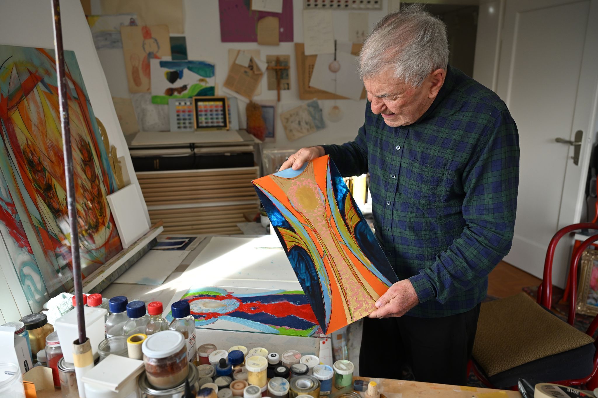 Die Engeldarstellungen haben für Winkler eine spirituelle Dimension.