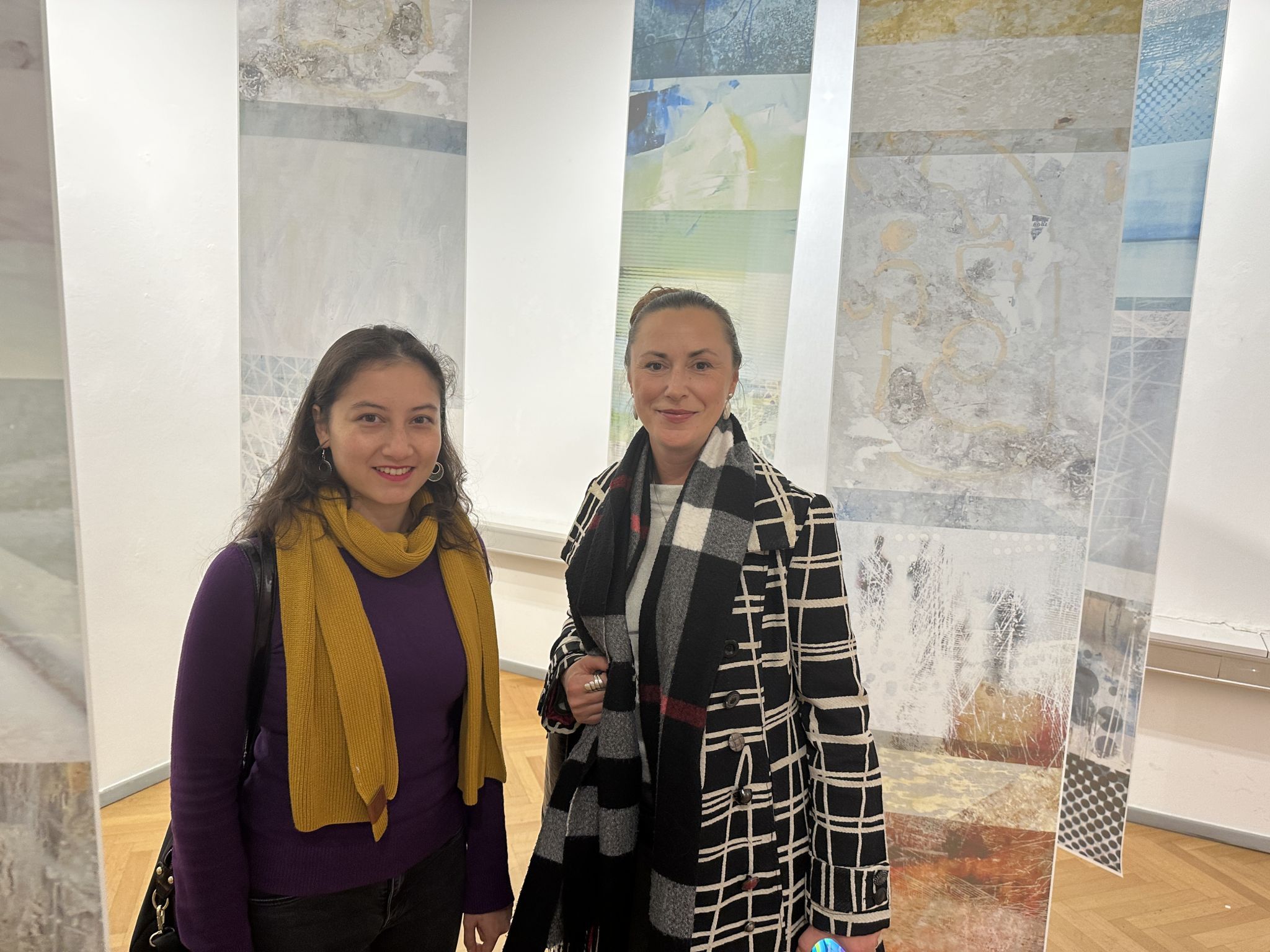 Die beiden Künstlerinnen Chantal Boso und Iwona Oginska waren von