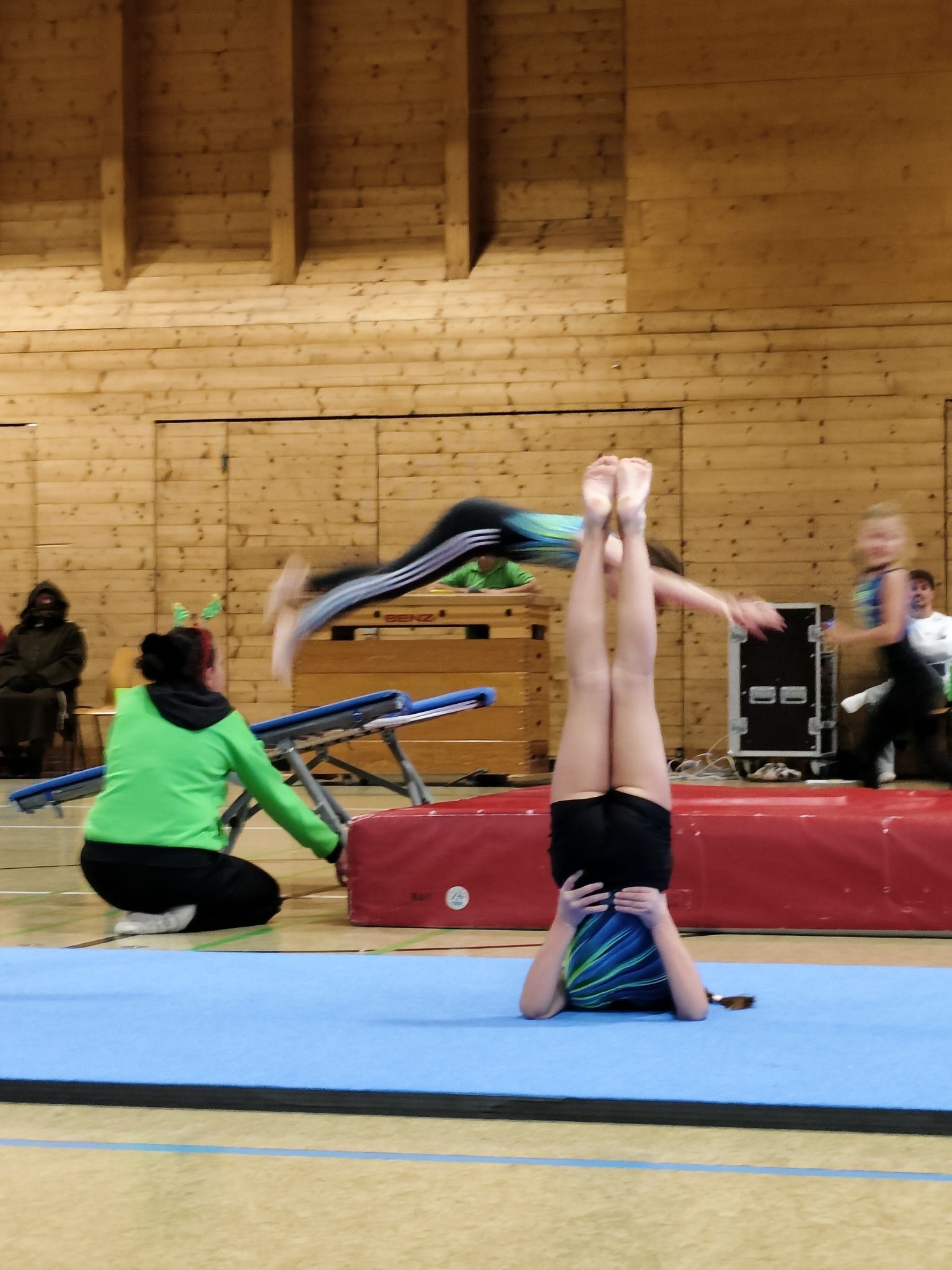 Mit Körperspannung und Konzentration gelang so manche