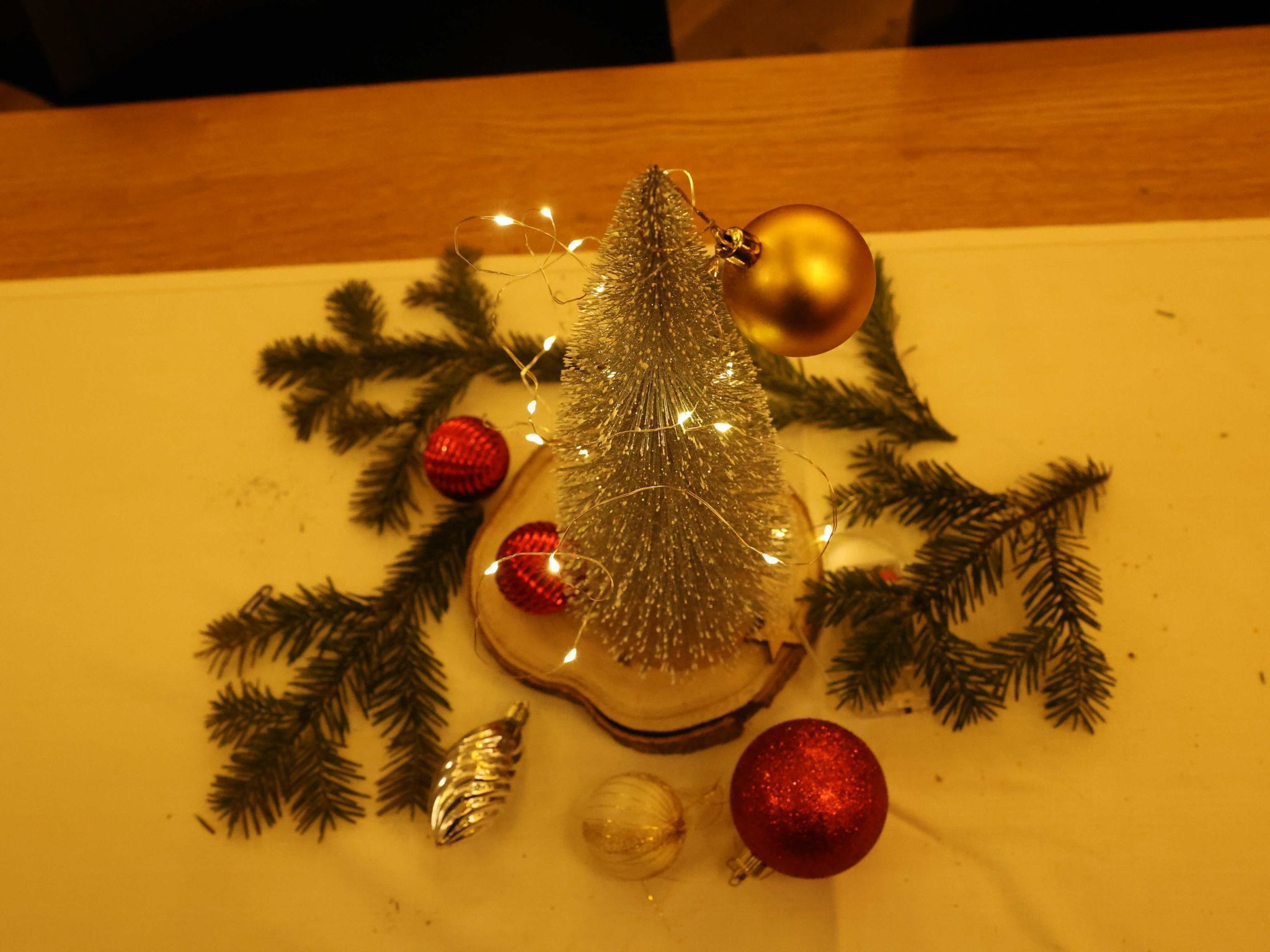 Tischdekoration beim Festkommers.