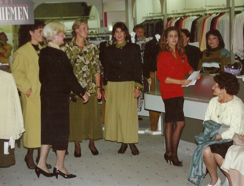 Modeschauen, hier im Modehaus Küng, sorgten für willkommene Abwechslung (Foto: Fam. Küng)